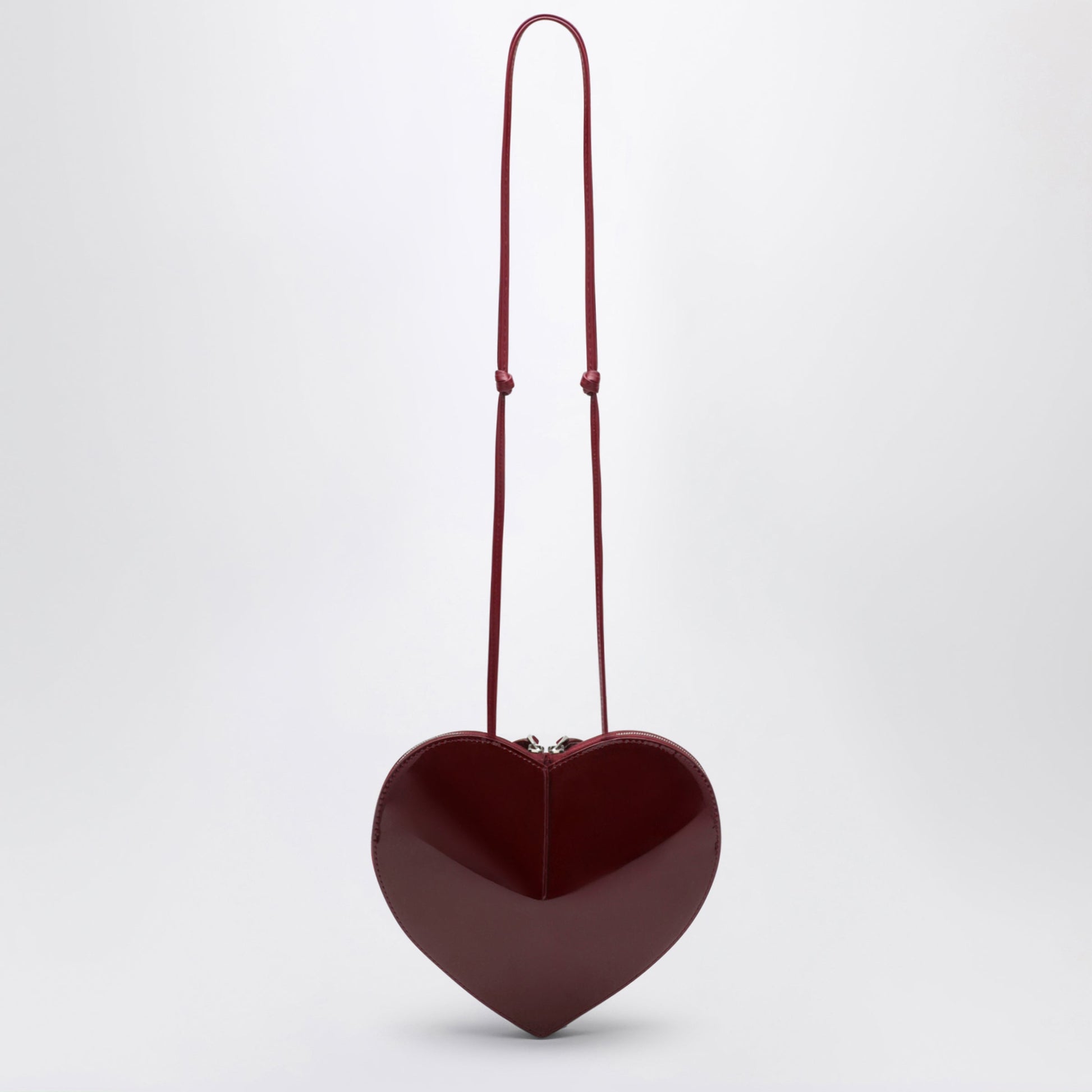 Alaia Dark Red Patent Leather Le Coeur Bag Women ALAIA