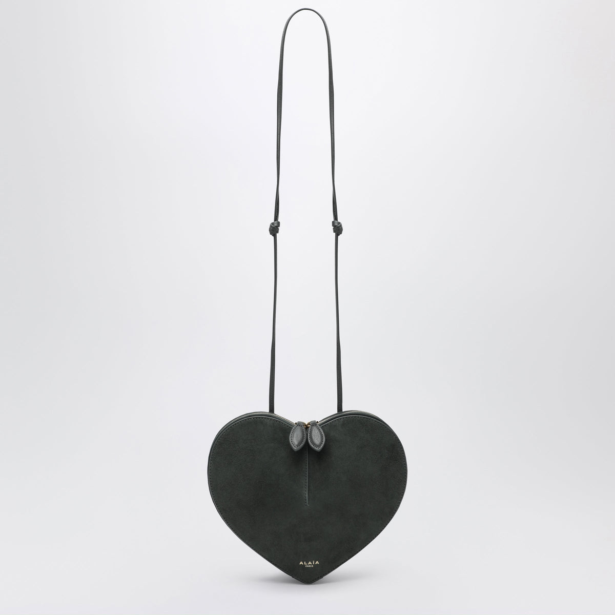 Alaia Le Coeur Bimaterial Bag In Lichen Green Women ALAIA