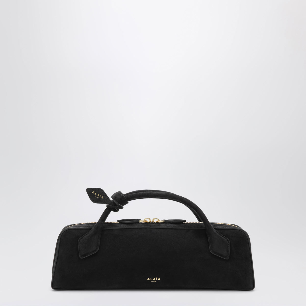 Alaia Black Le Teckel Pouch In Suede Women ALAIA