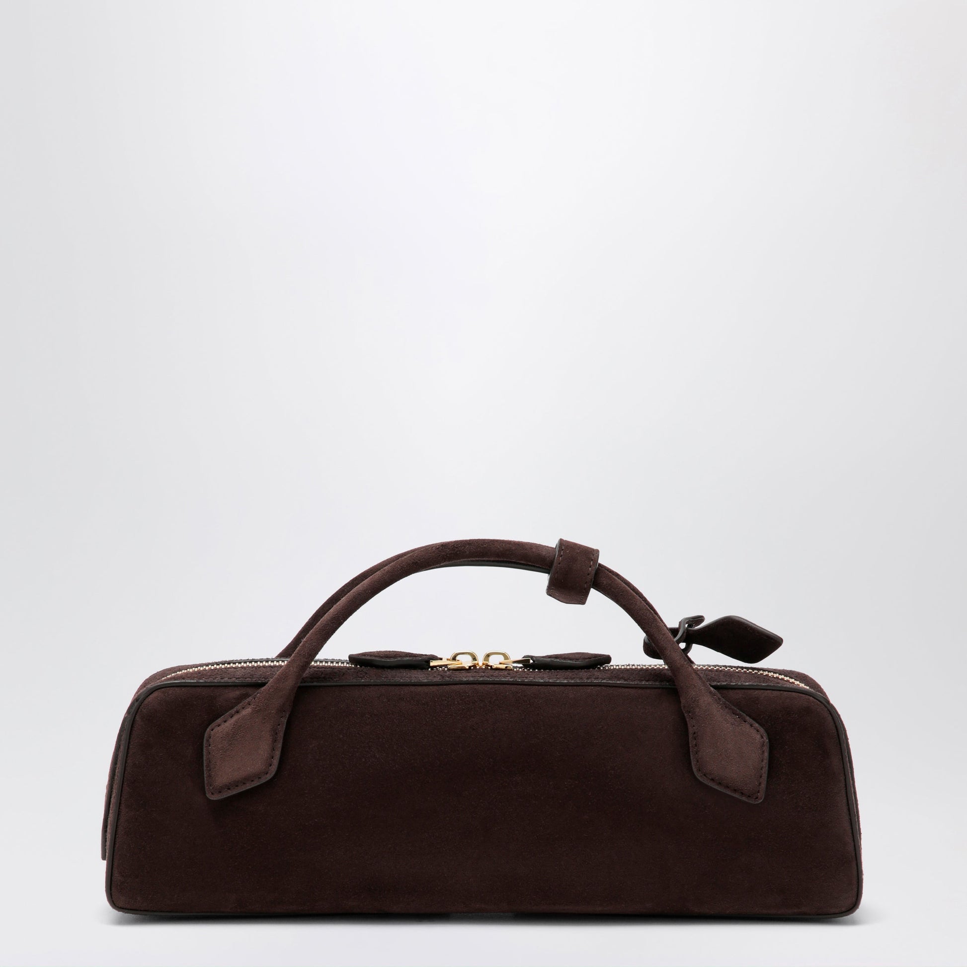 Alaia Le Teckel Pouch In Suede Goat Leather, Smoky Brown Women ALAIA
