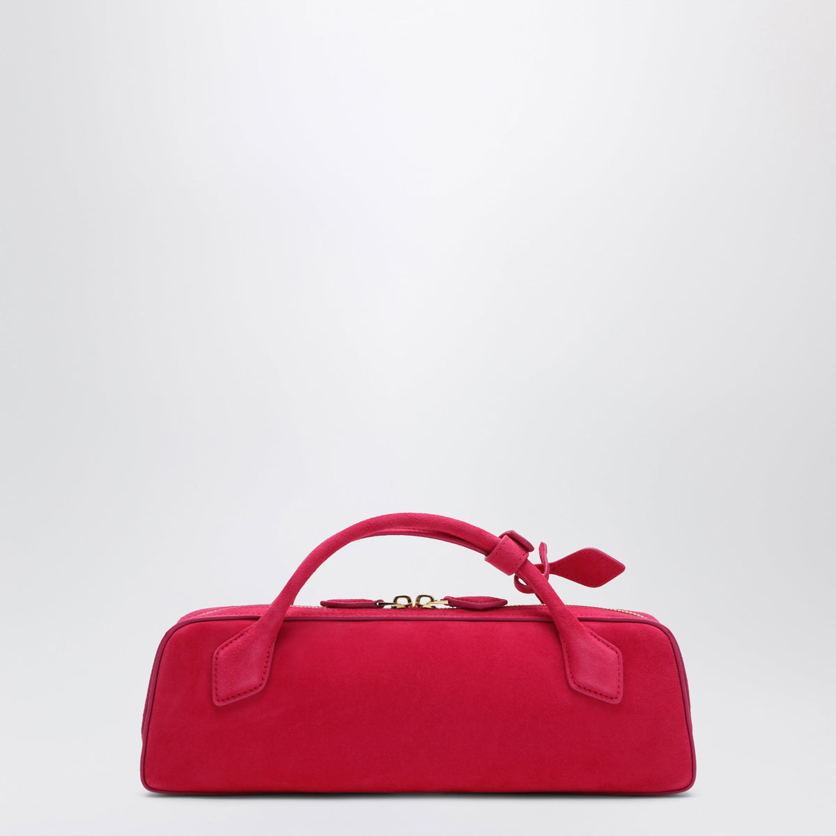 Alaia Le Teckel Pouch In Dahlia Pink Suede Women ALAIA