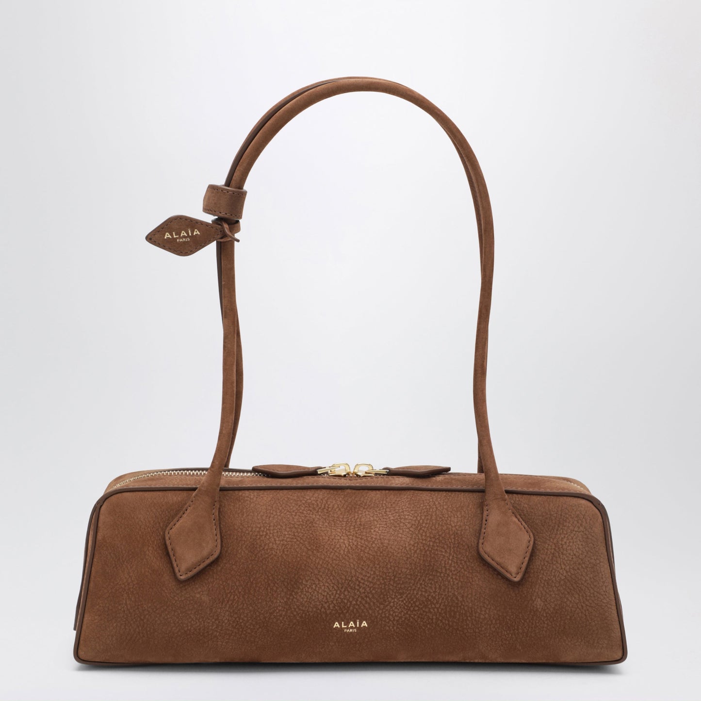 Alaia Le Teckel Medium Brown Nubuck Leather Bag Women ALAIA