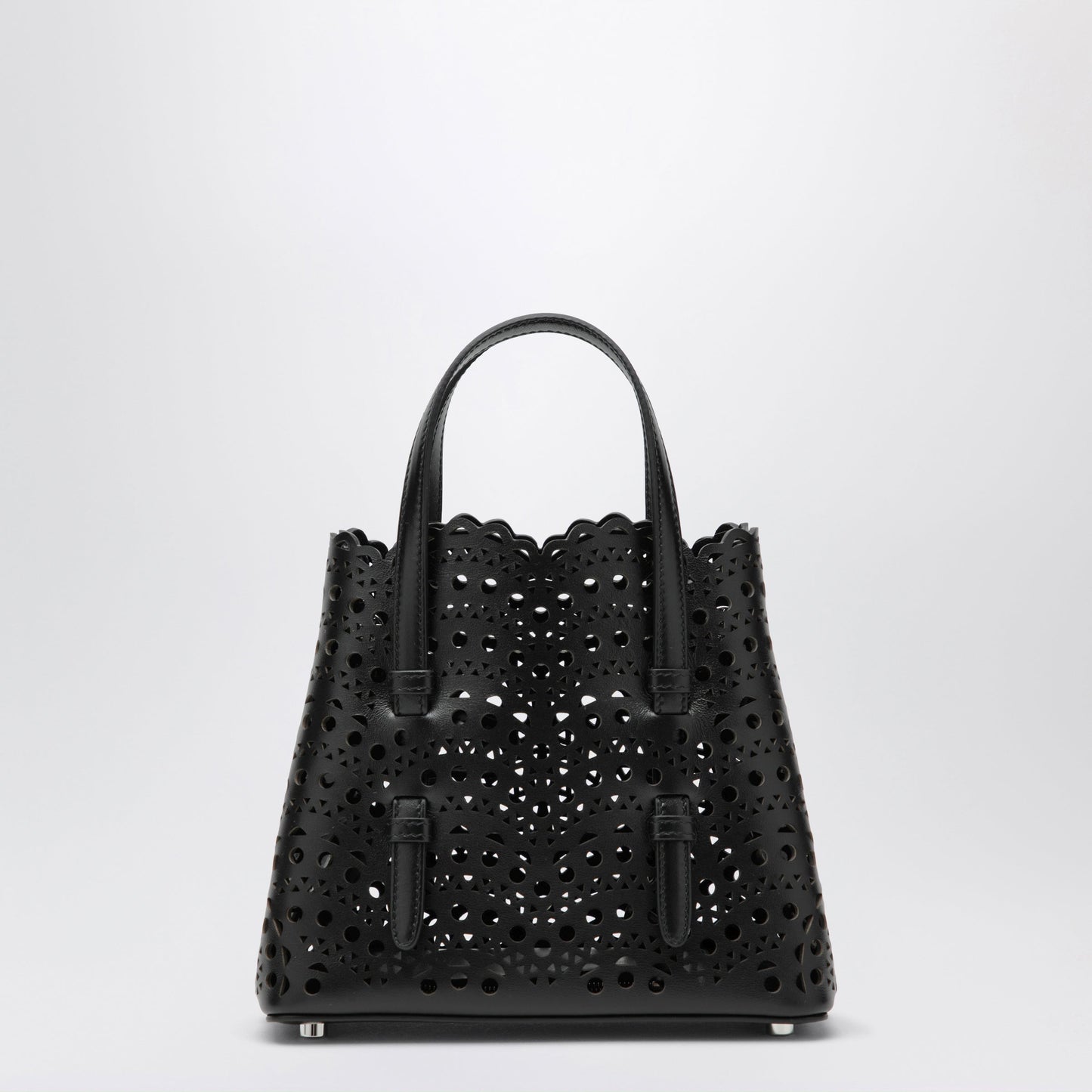 Alaia Mina 20 Vienne Calfskin Tote Bag In Black Women ALAIA