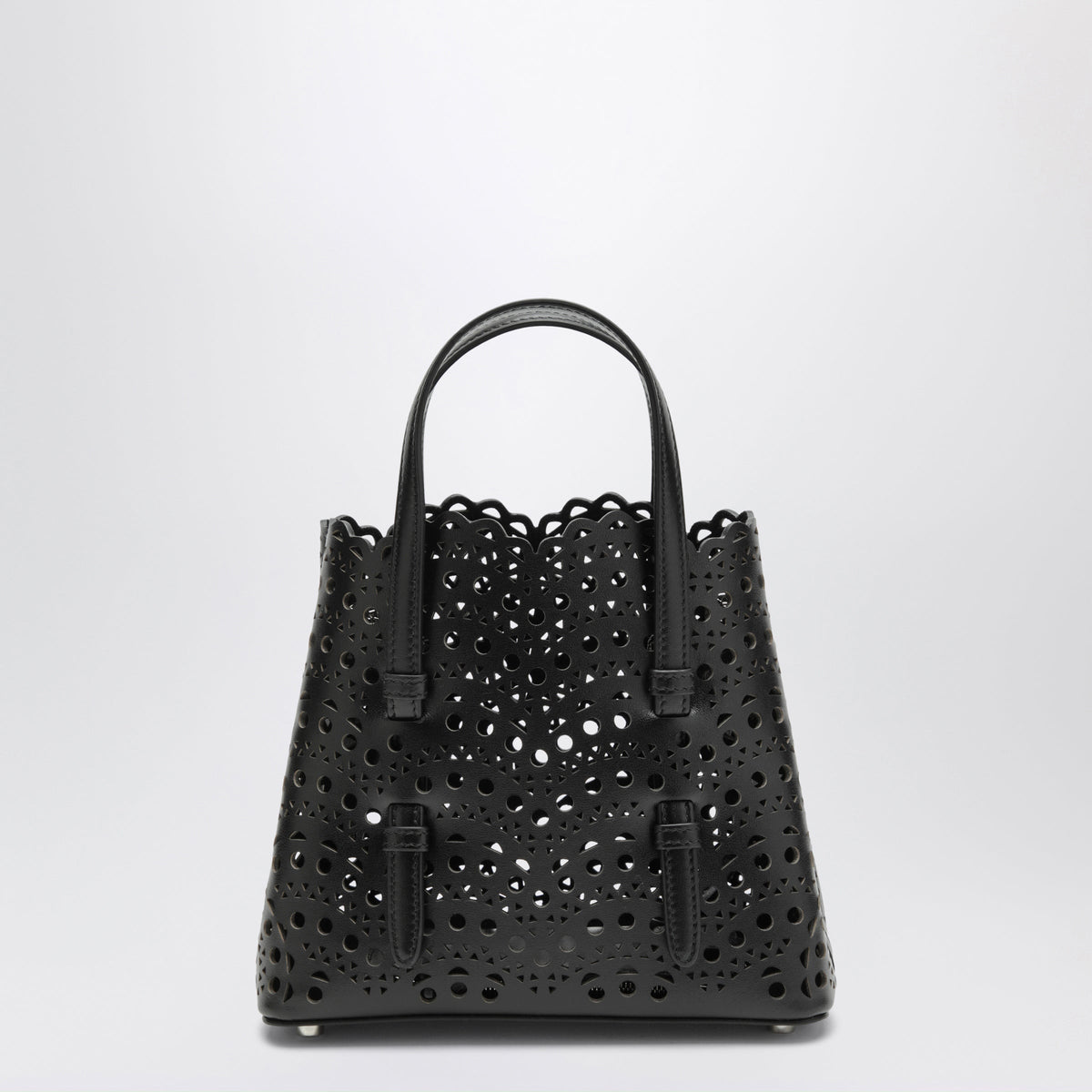 Alaia Mina 20 Black Calfskin Bag Women ALAIA