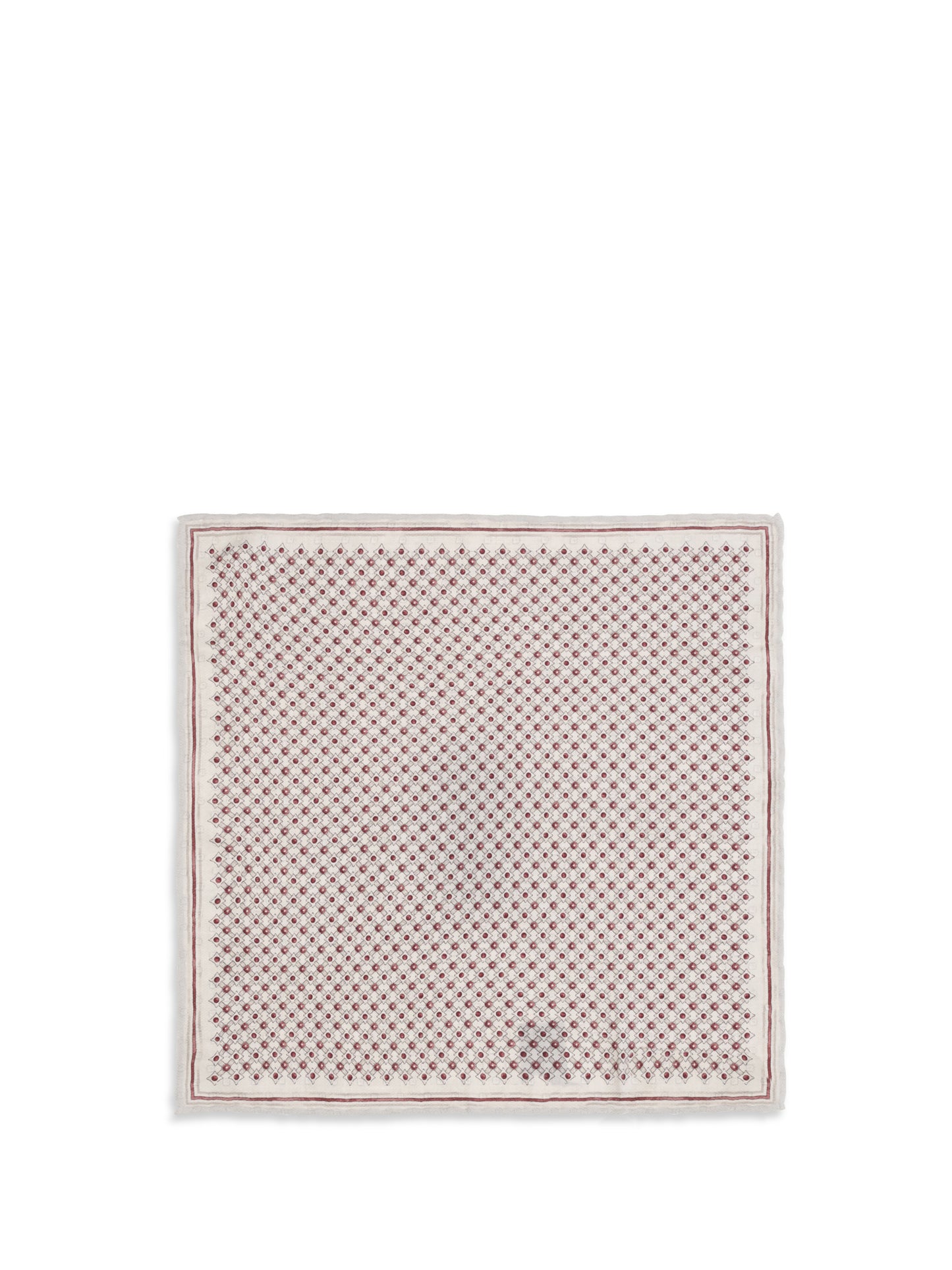 Brunello Cucinelli Men Silk Pochette With Geometric Pattern BRUNELLO CUCINELLI