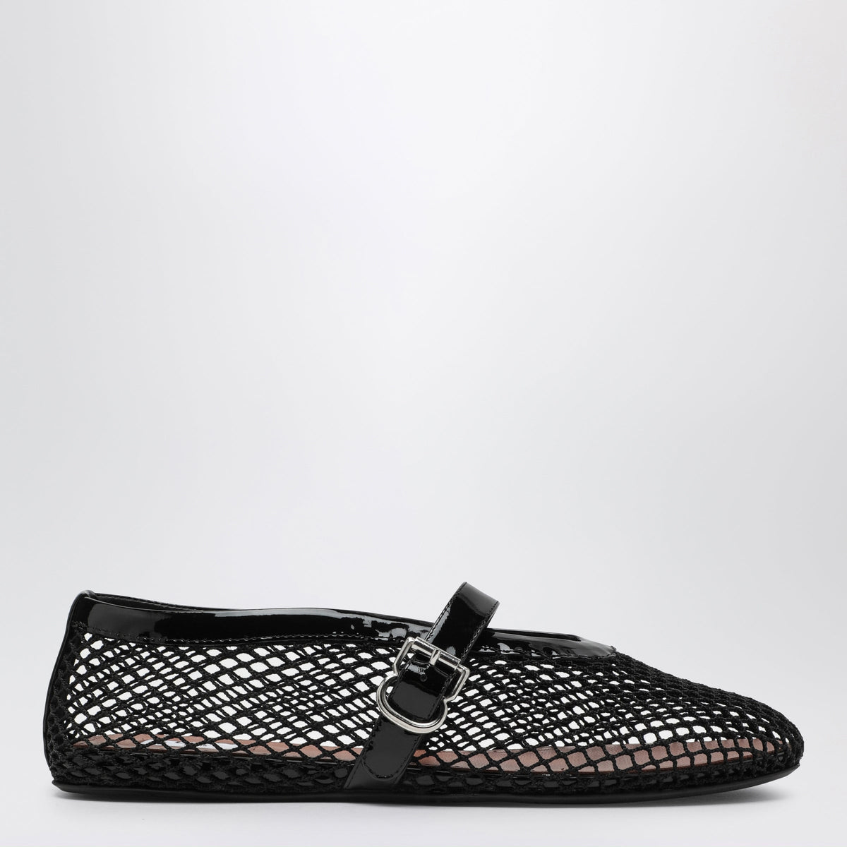 Alaia Black Net Ballerina Women ALAIA