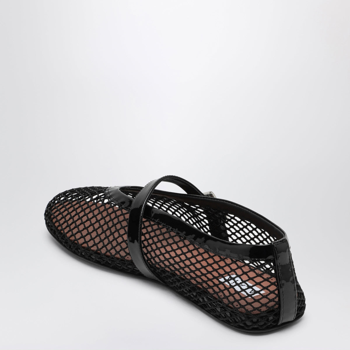 Alaia Black Net Ballerina Women ALAIA