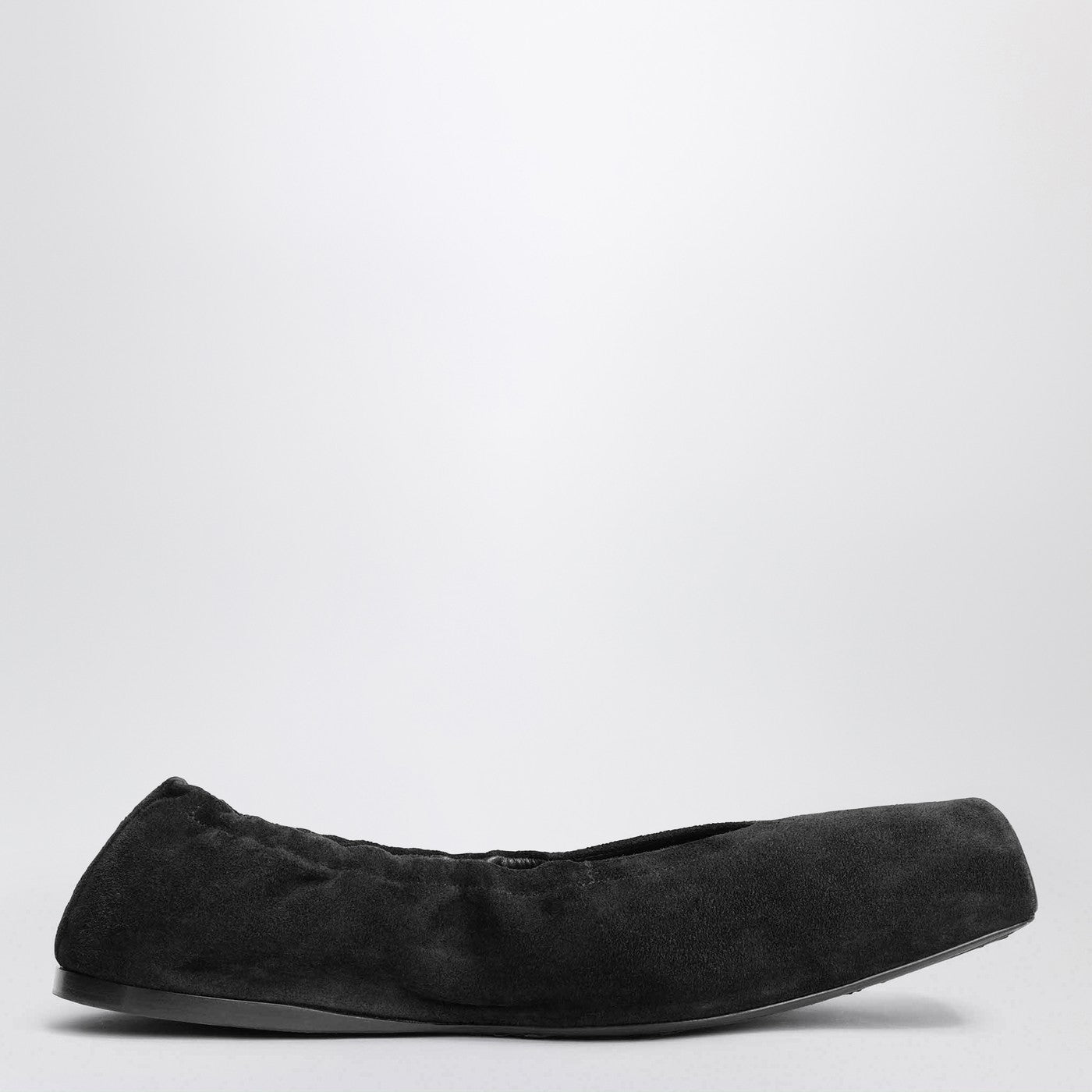Alaia Two-Tone Ballerina With Square Toe In Brown Women ALAIA