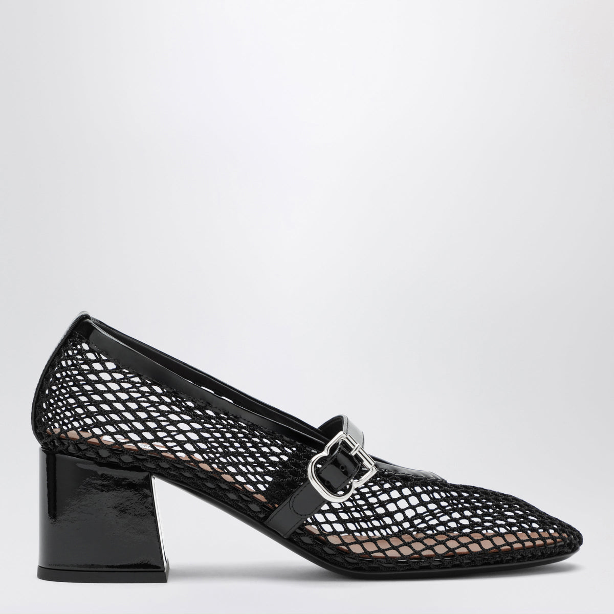 Alaia Black Mesh Mary Jane 55 Pumps Women ALAIA