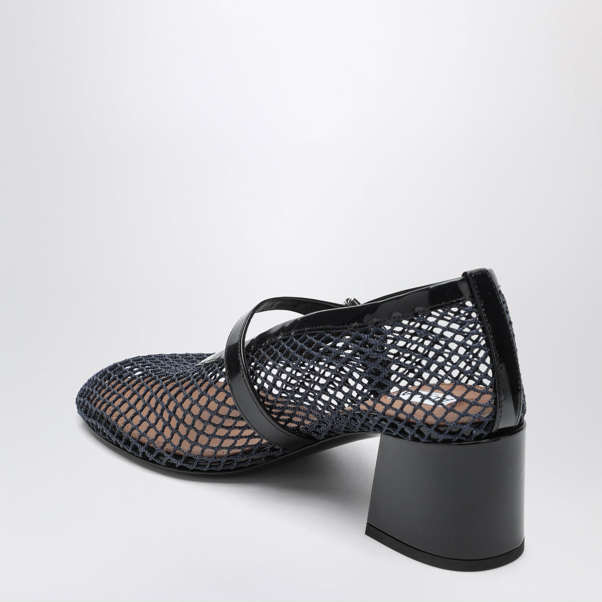 Alaia Mary Jane 55 Midnight Blue Mesh Women ALAIA