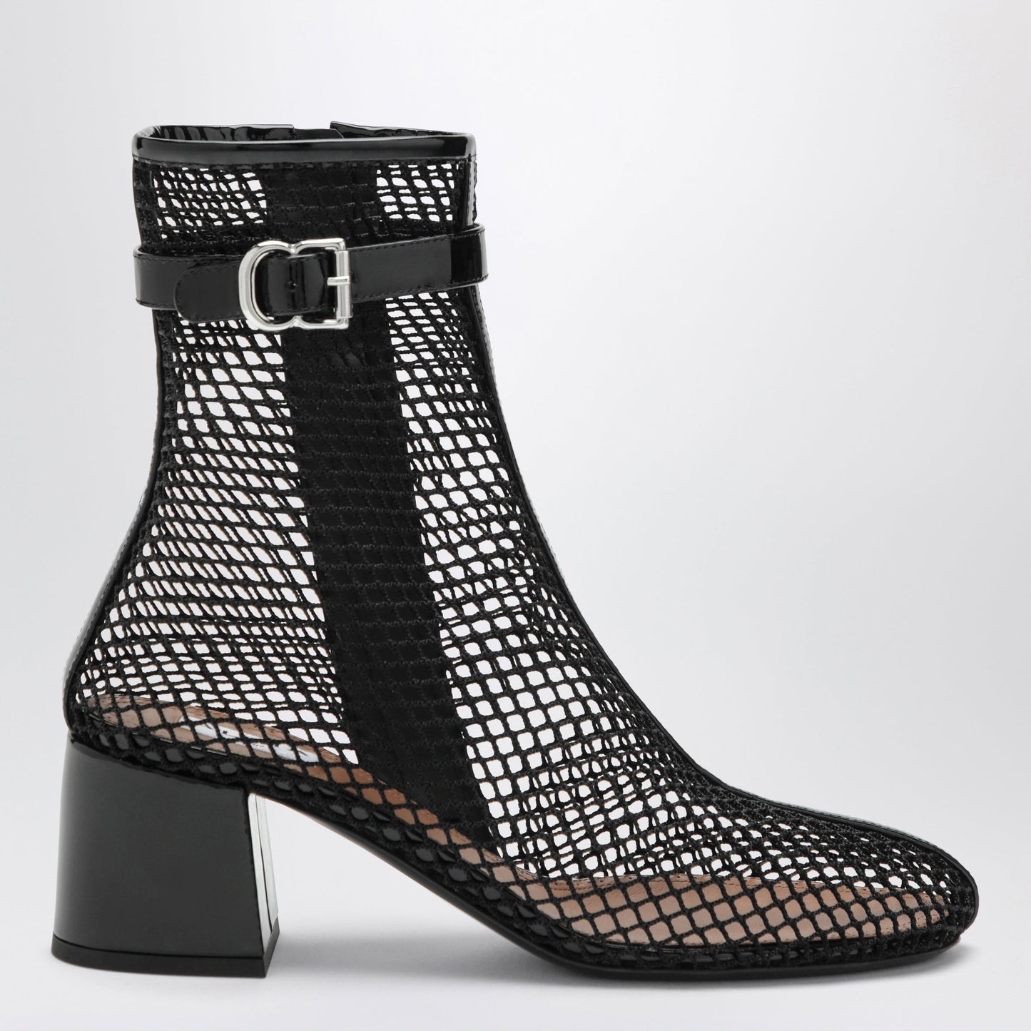 Alaia 55 Mesh Boots In Black Women ALAIA