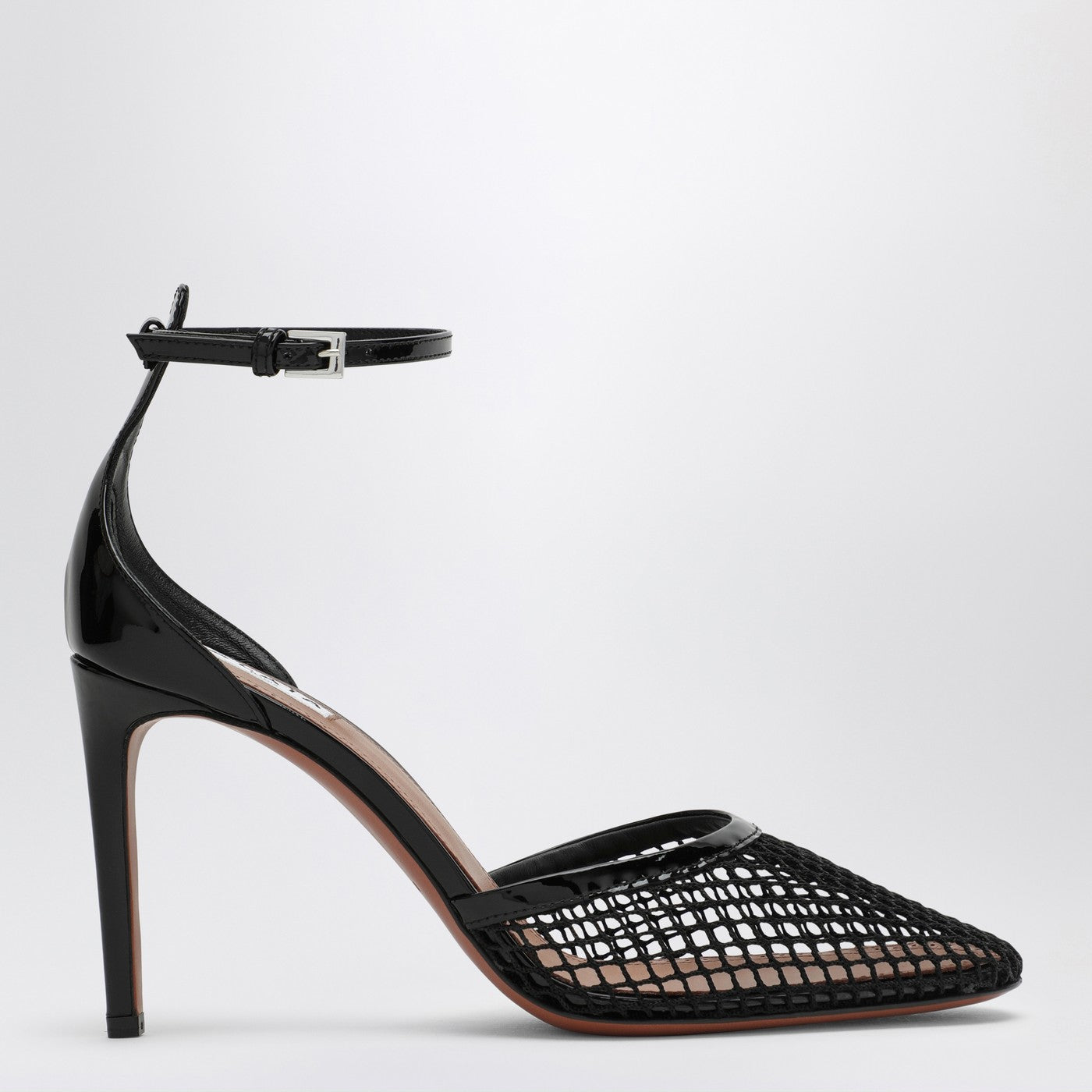 Alaia High Black Mesh Pumps Women ALAIA