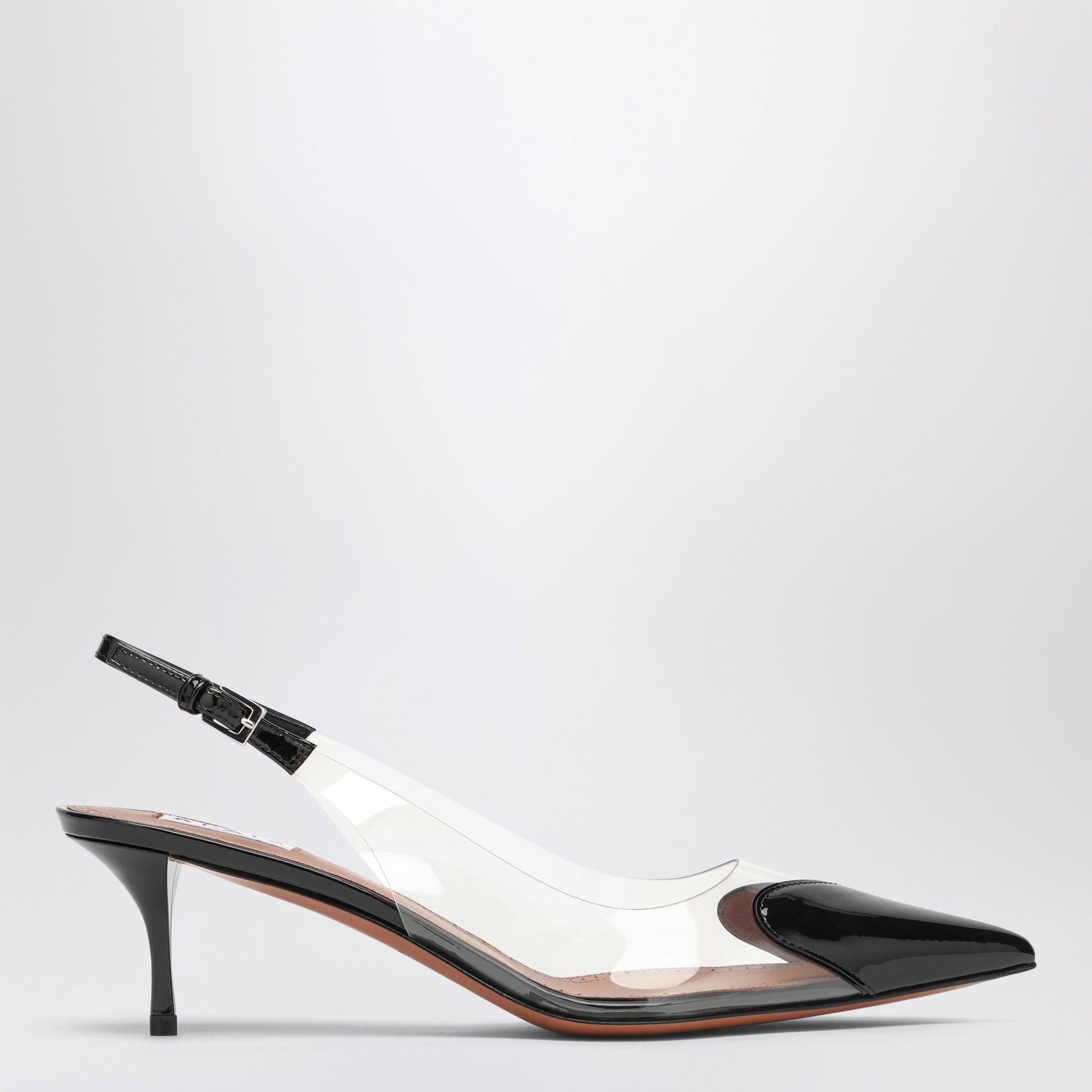 Alaia Le Coeur Black Patent Leather Slingback Women ALAIA