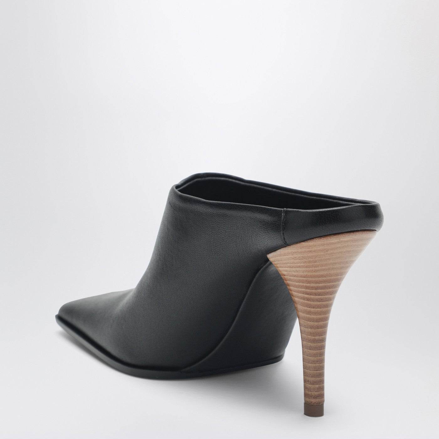 Alaia Black Square Leather Mules Women ALAIA