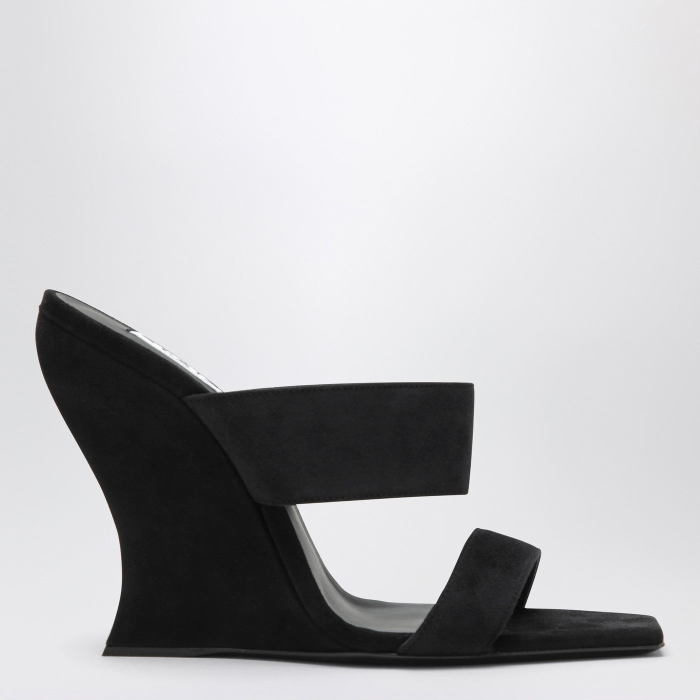 Alaia Wave Mules In Black Suede Women ALAIA