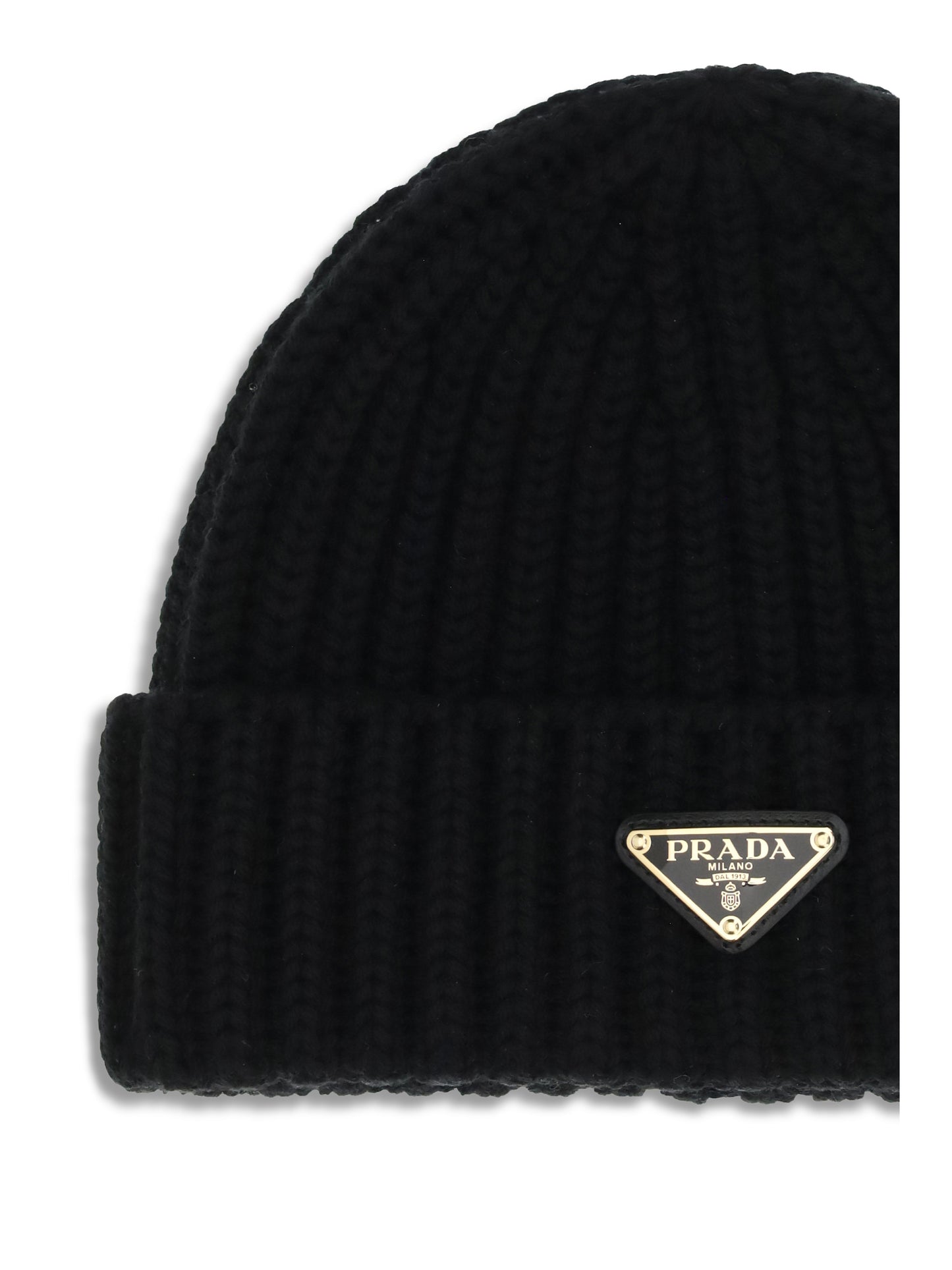 Prada Women Virgin Wool Beanie Hat PRADA