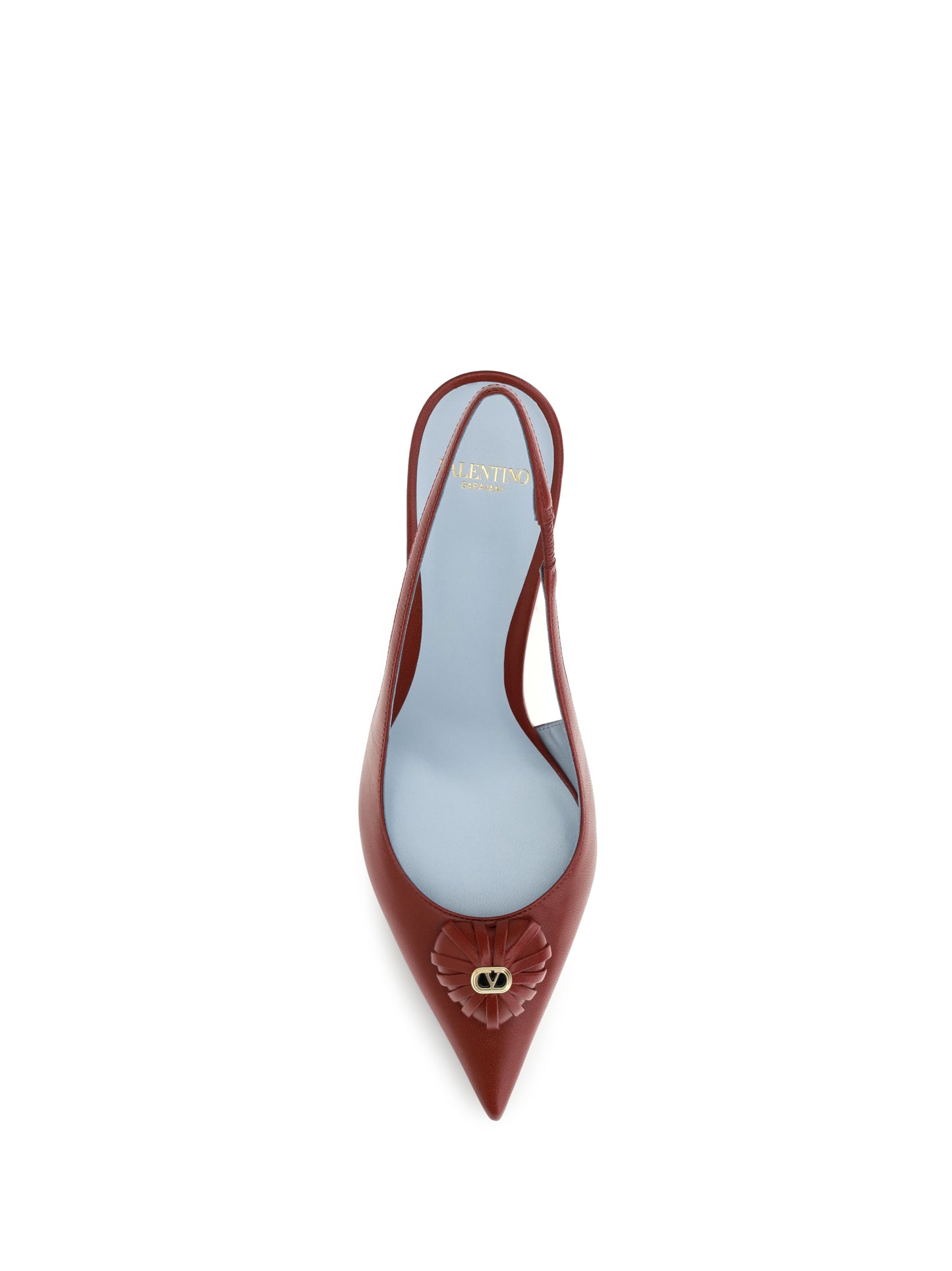 Valentino Garavani Women Coeur Royal Slingback Leather Pumps VALENTINO GARAVANI