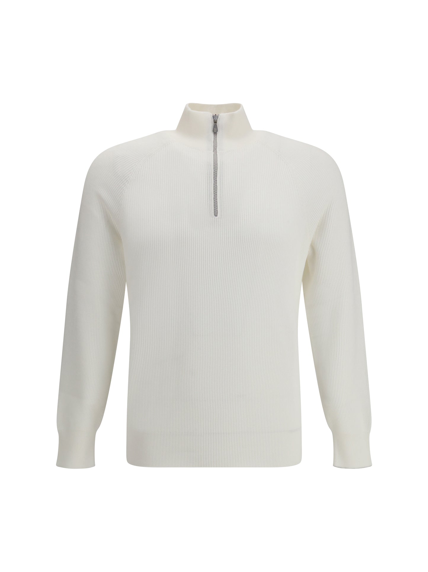 Brunello Cucinelli Men Cotton Sweater With A High Neckline BRUNELLO CUCINELLI