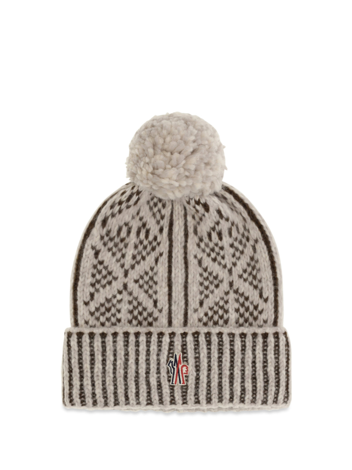 Moncler Grenoble Men Alpaca, Wool And Nylon Blend Beanie With Pom-Pom MONCLER GRENOBLE