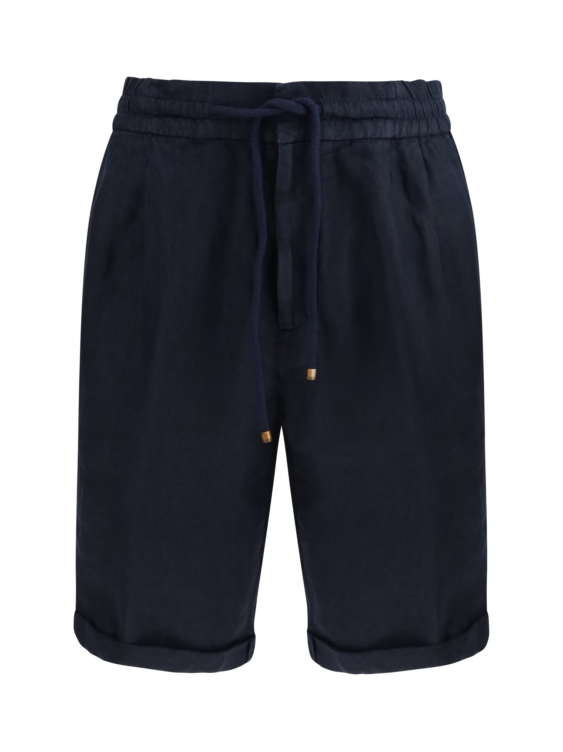 Brunello Cucinelli Men Linen Dyed Shorts BRUNELLO CUCINELLI