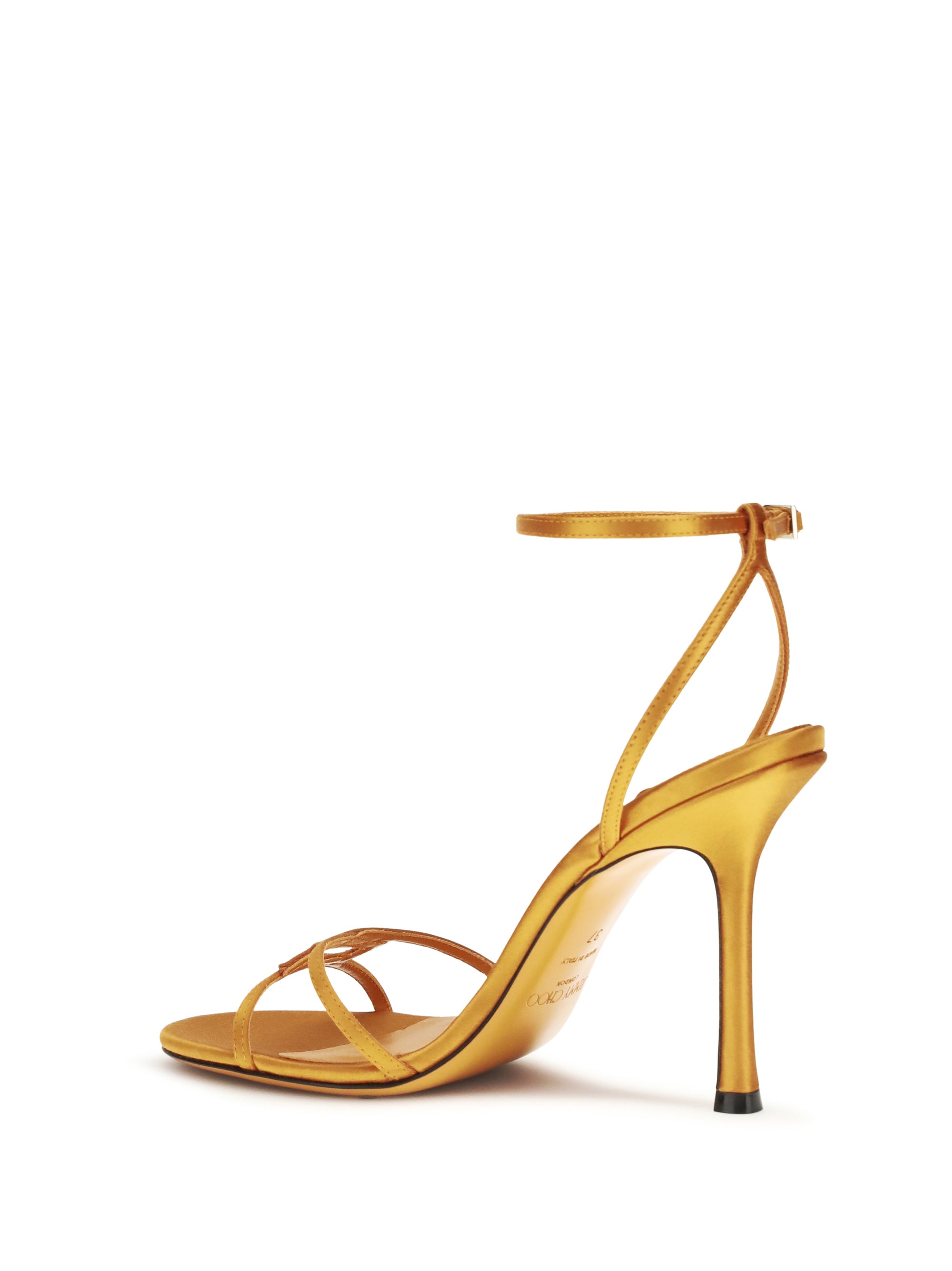 Jimmy Choo Women Leo Sandals In Satin JIMMY CHOO