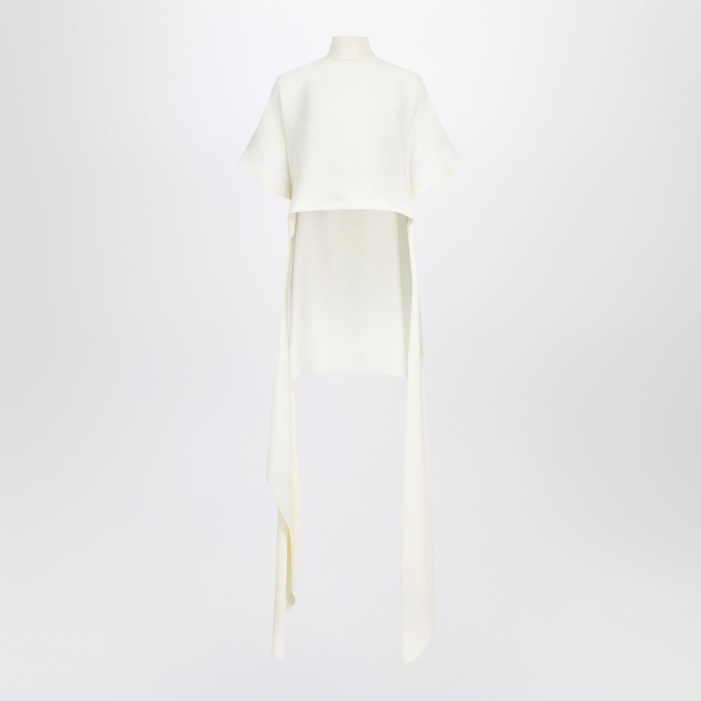 Alaia Asymmetric Top In Cream Viscose Cady Women ALAIA