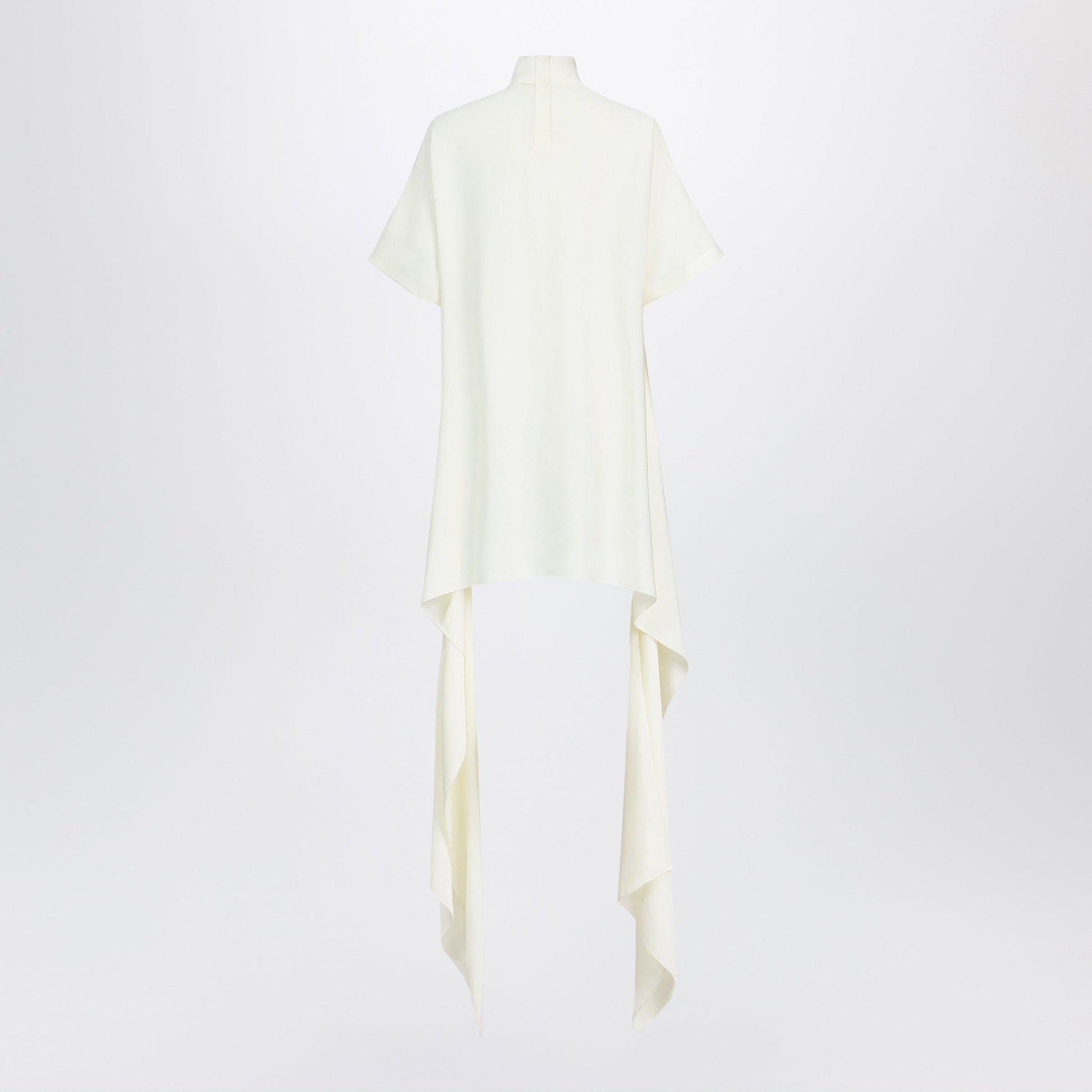 Alaia Asymmetric Top In Cream Viscose Cady Women ALAIA