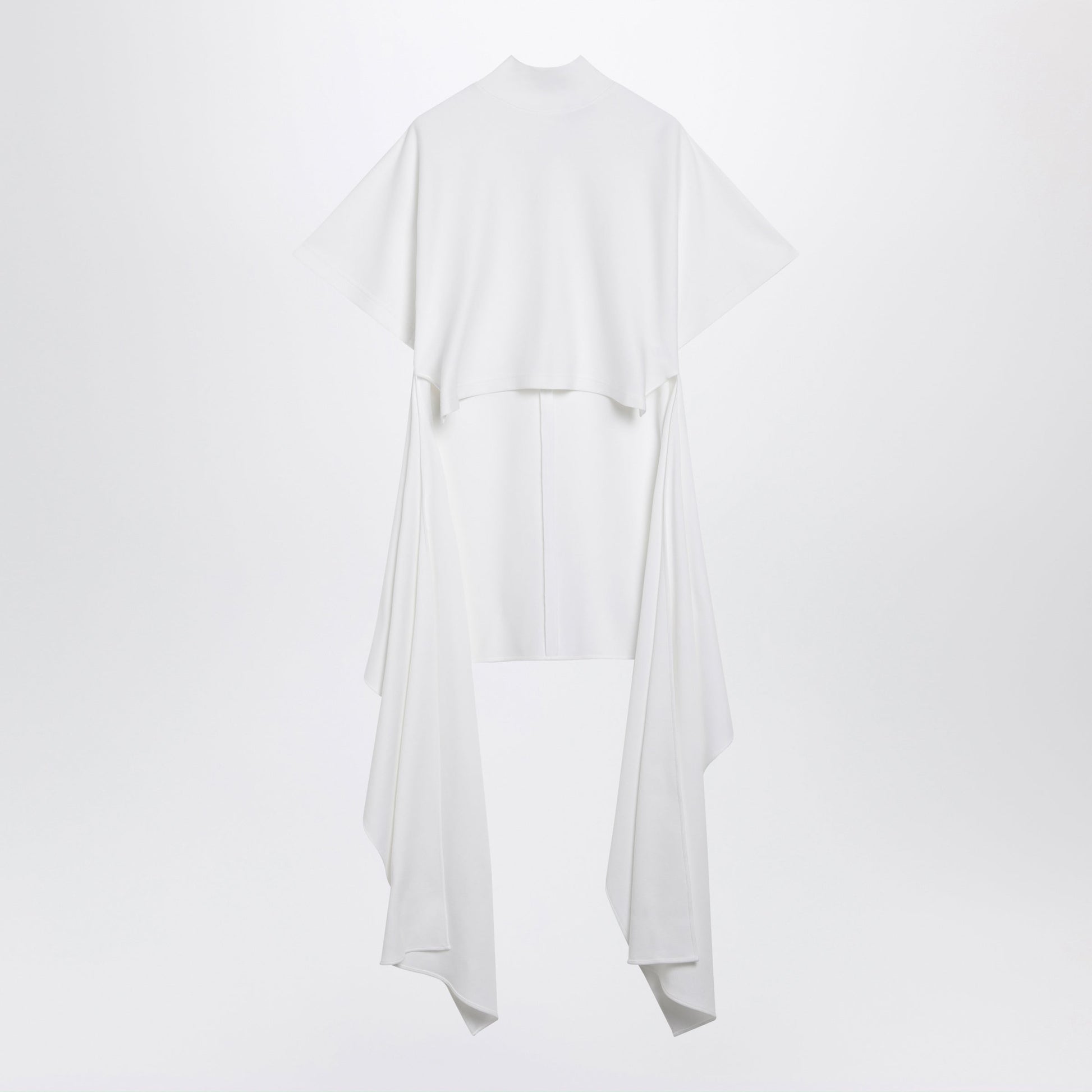 Alaia Asymmetric Cotton Jersey T-Shirt In White Women ALAIA