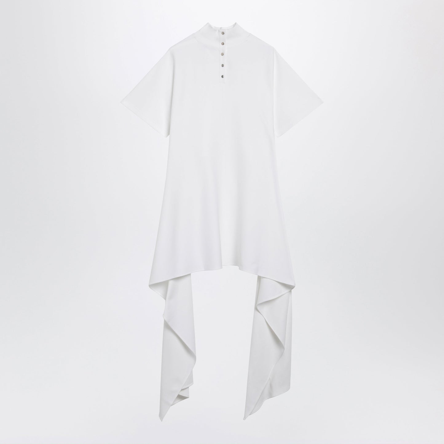 Alaia Asymmetric Cotton Jersey T-Shirt In White Women ALAIA
