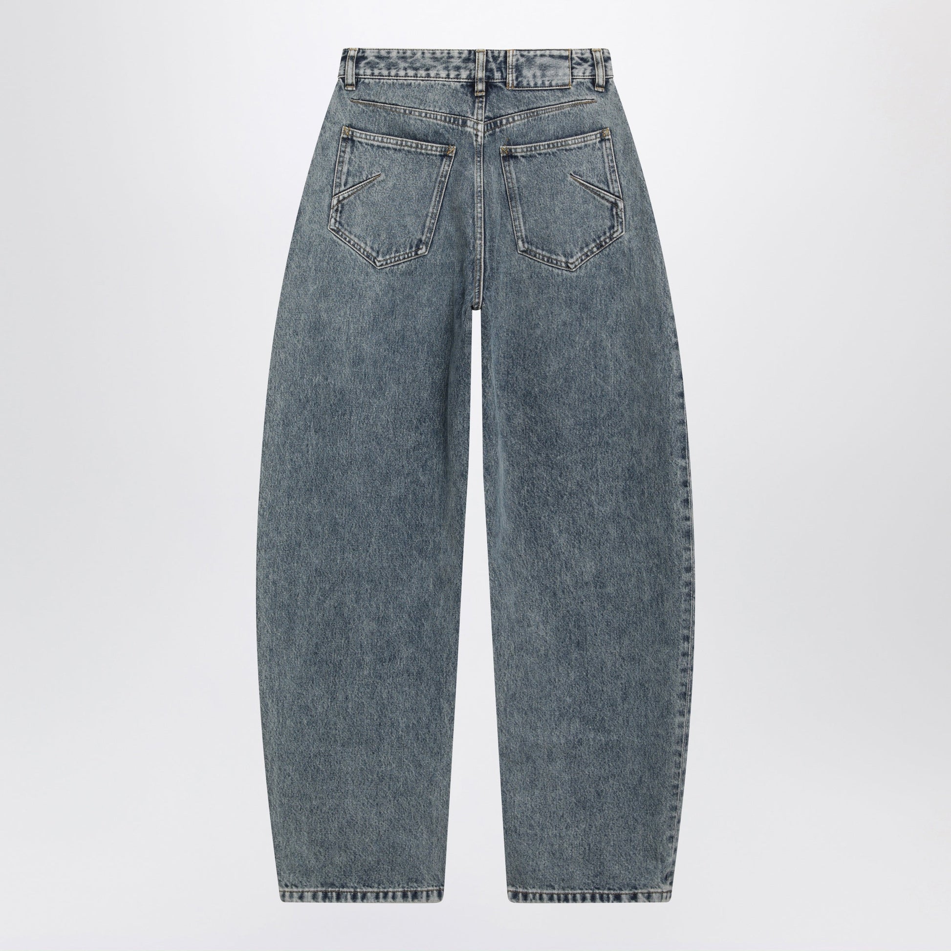 Alaia Rounded Blue Denim Jeans Women ALAIA