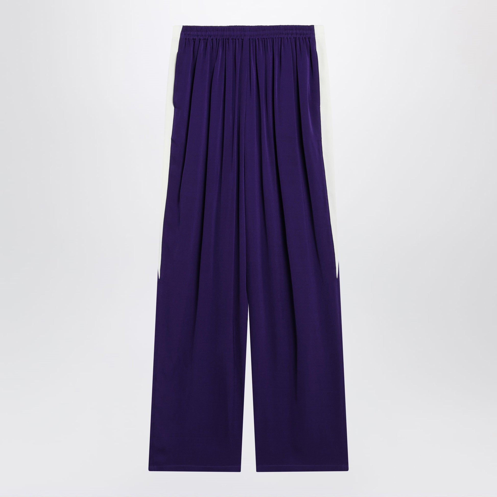 Alaia Violet Straight-Leg Viscose Cady Trousers Women ALAIA