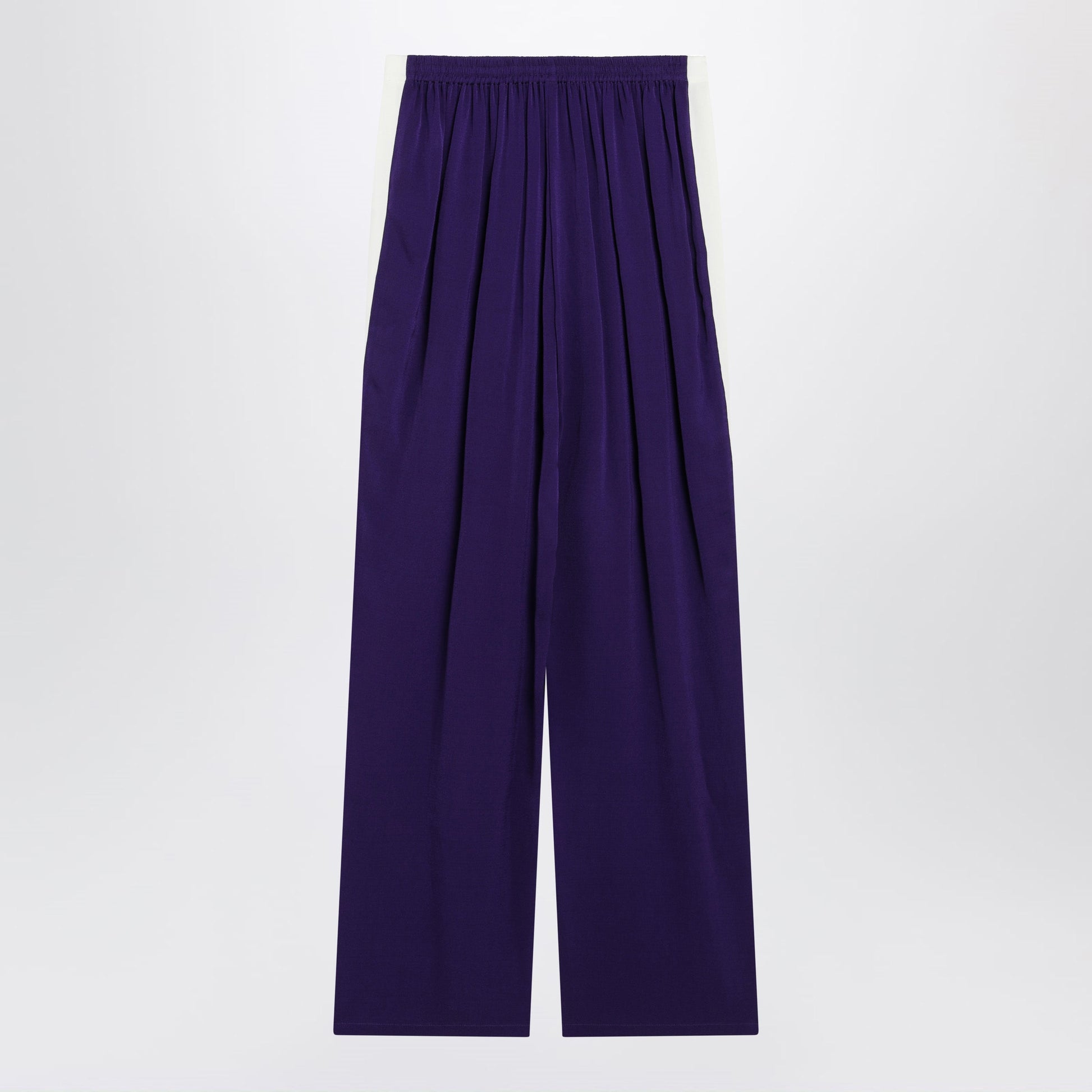 Alaia Violet Straight-Leg Viscose Cady Trousers Women ALAIA