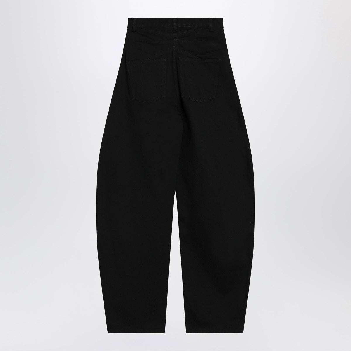 Alaia Black Denim Wide Leg Jeans Women ALAIA