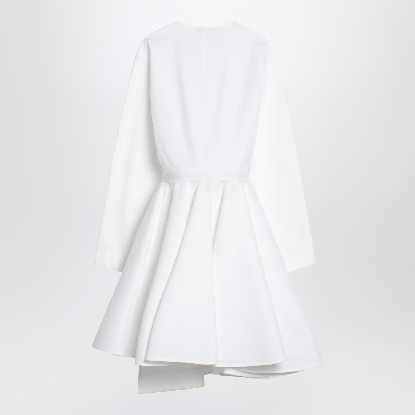 Alaia Asymmetrical White Cotton Dress Women ALAIA