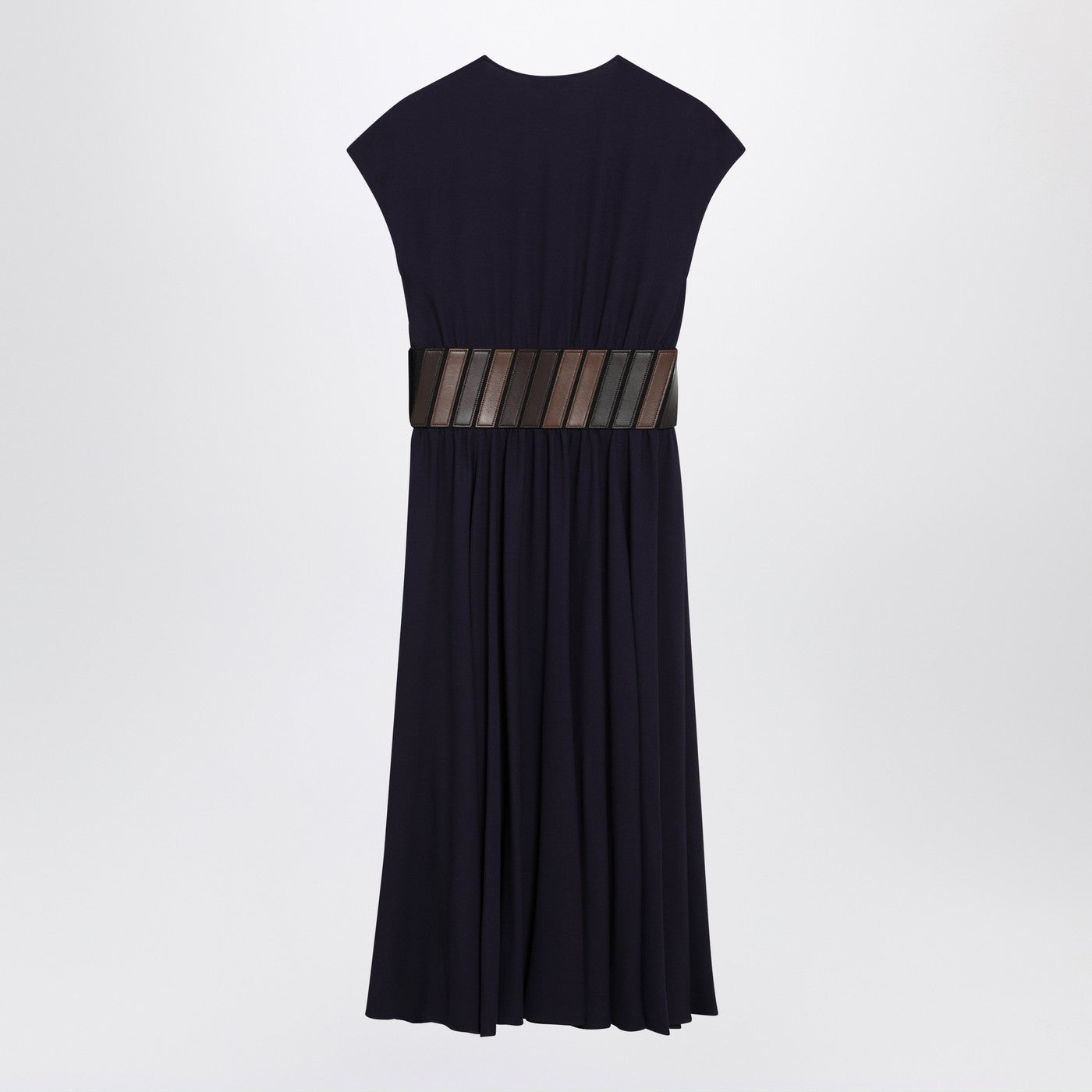 Alaia Purple Midi Dress With Belt Women ALAIA