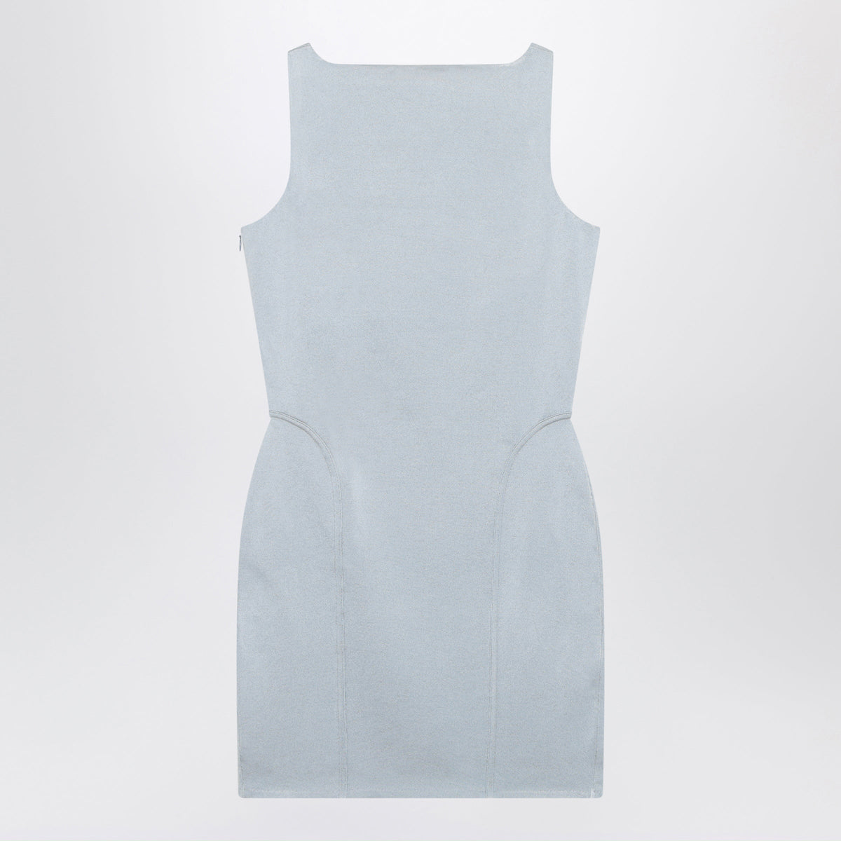 Alaia Light Blue Body-Conscious Mini Dress In Silk Blend Women ALAIA