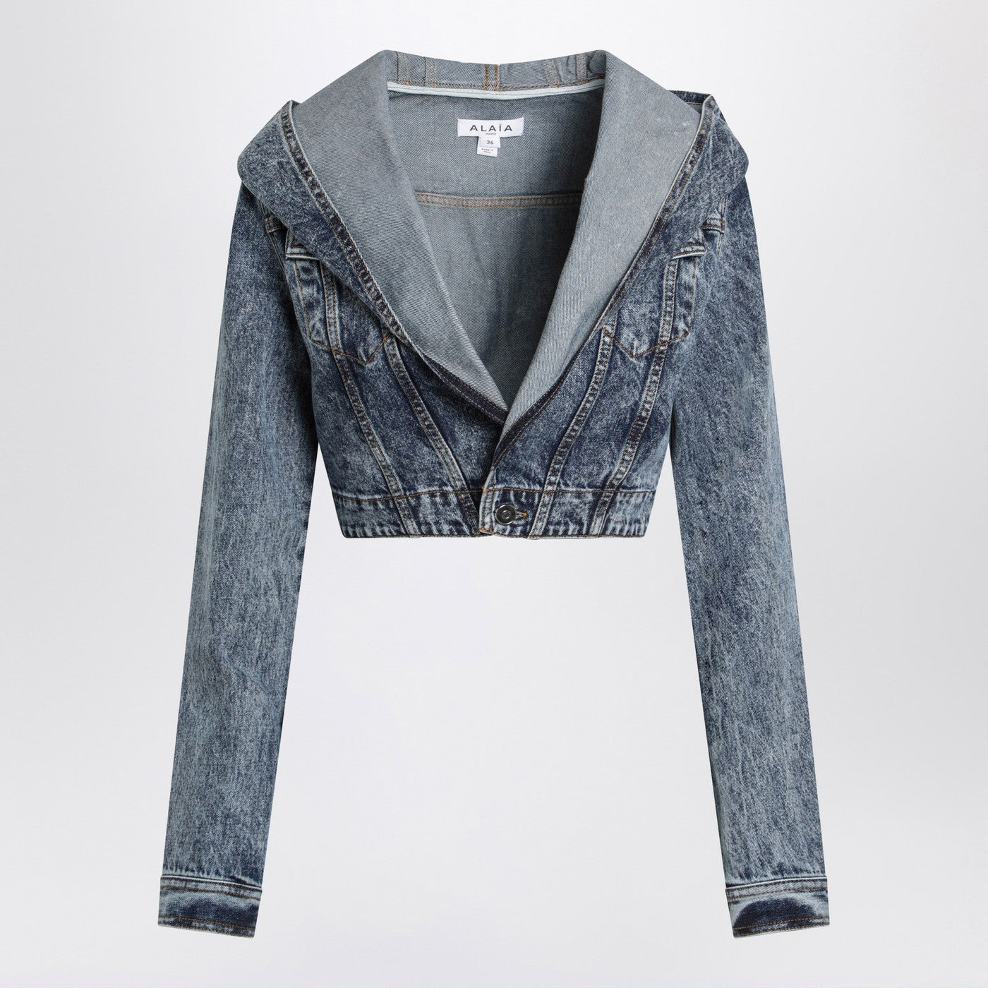 Alaia Denim Hooded Jacket Women ALAIA