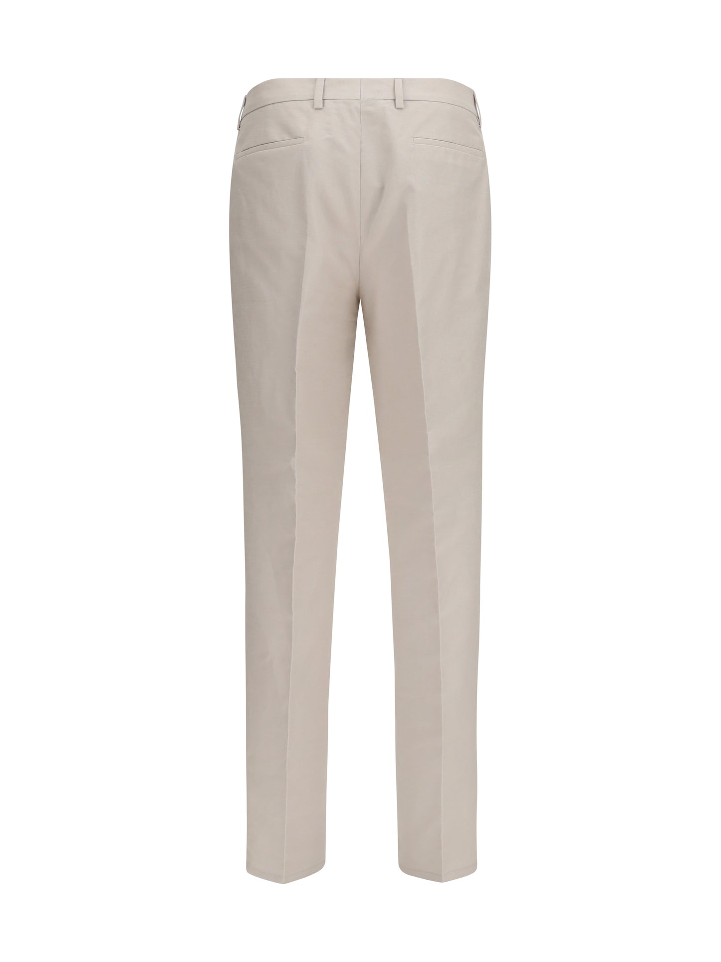 Brunello Cucinelli Men Cotton And Linen Tailored Pants BRUNELLO CUCINELLI