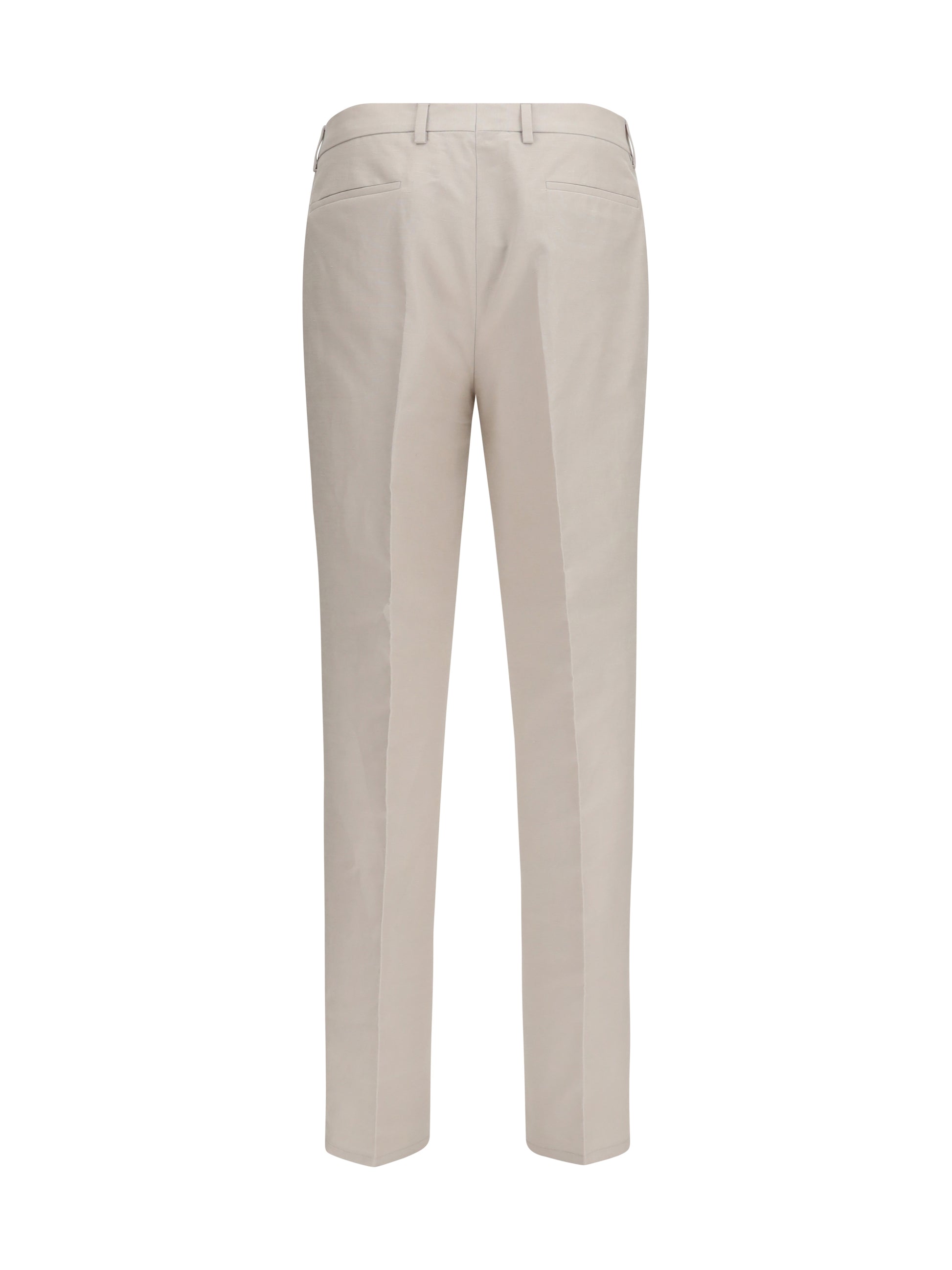 Brunello Cucinelli Men Cotton And Linen Tailored Pants BRUNELLO CUCINELLI
