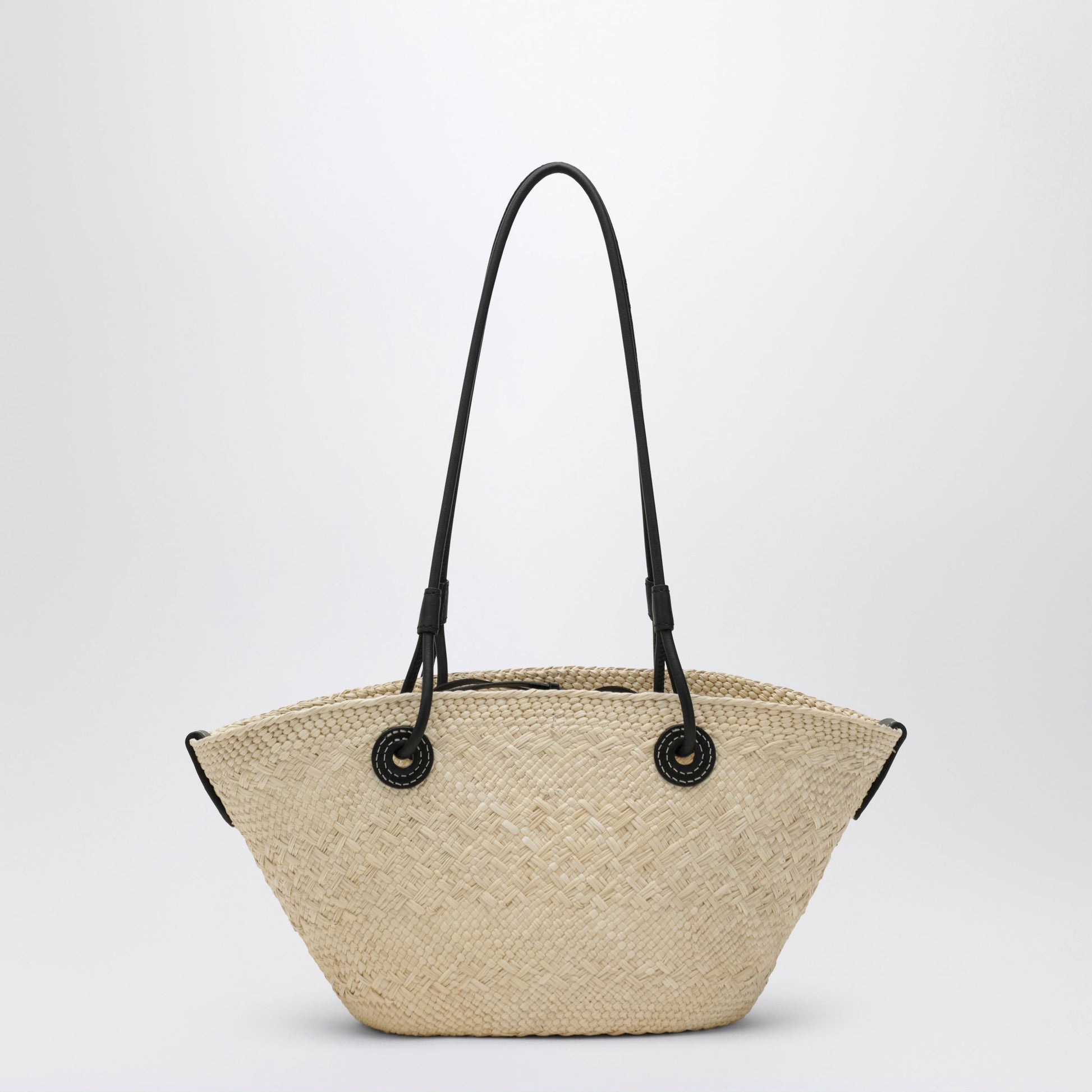Loewe Small Anagram Basket Bag In Natural/Black Women LOEWE