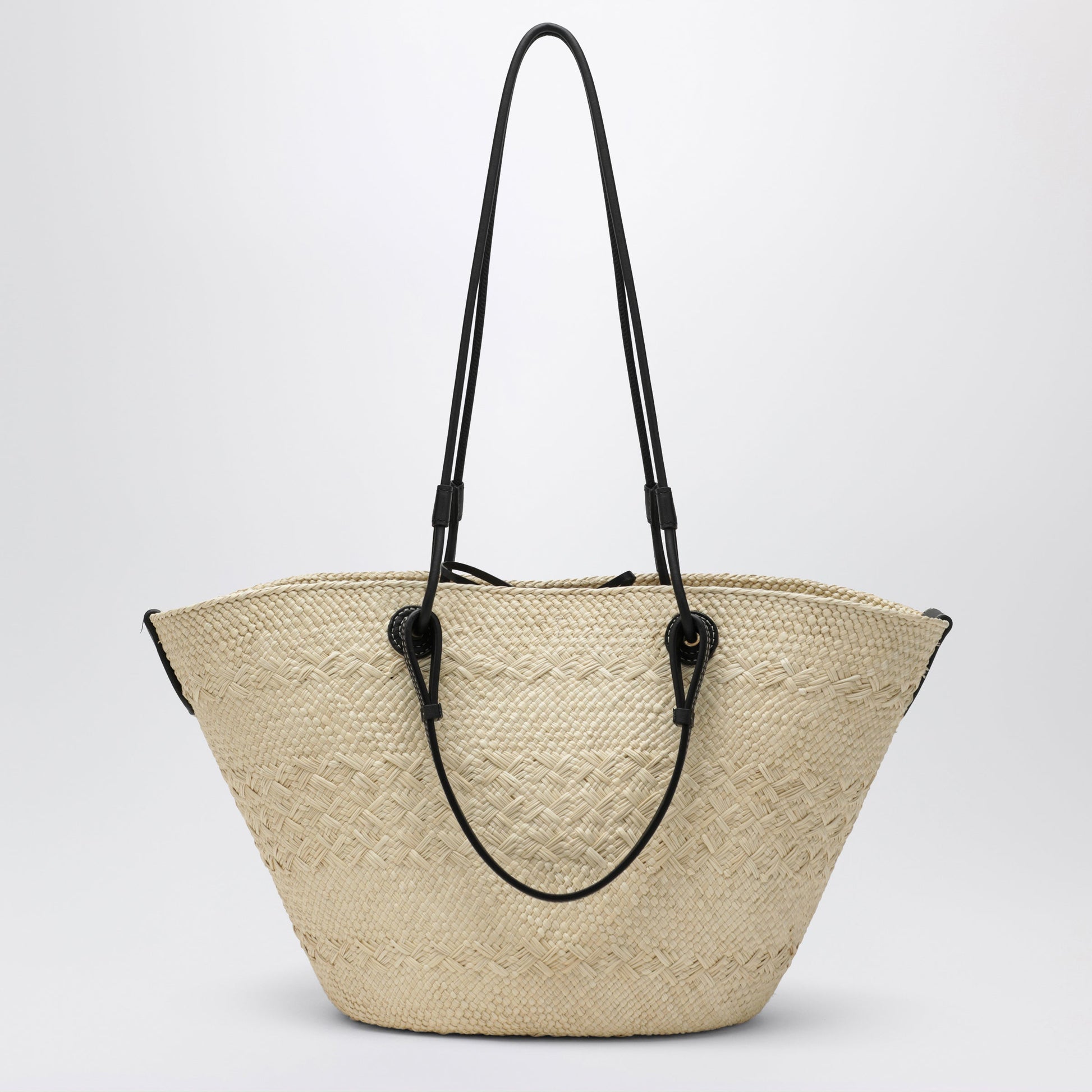 Loewe Medium Anagram Basket Bag In Natural/Black Women LOEWE