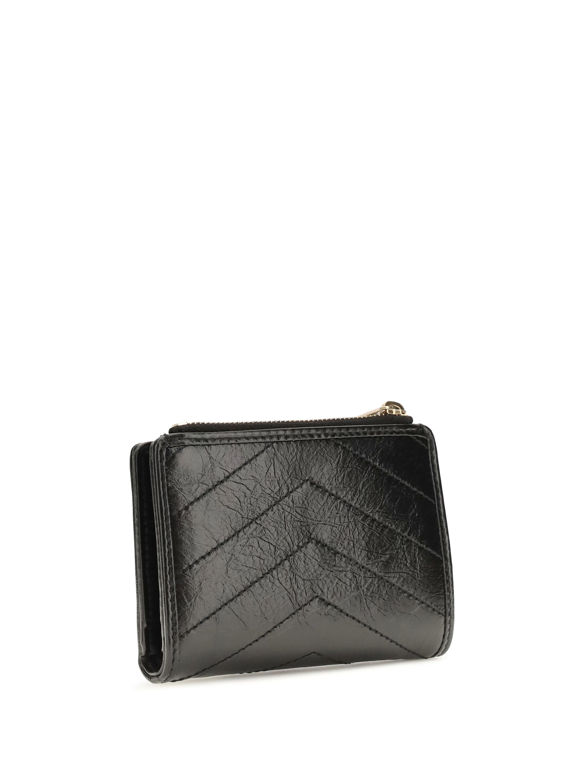 Saint Laurent Women Niki Vintage Leather Bifold Wallet SAINT LAURENT