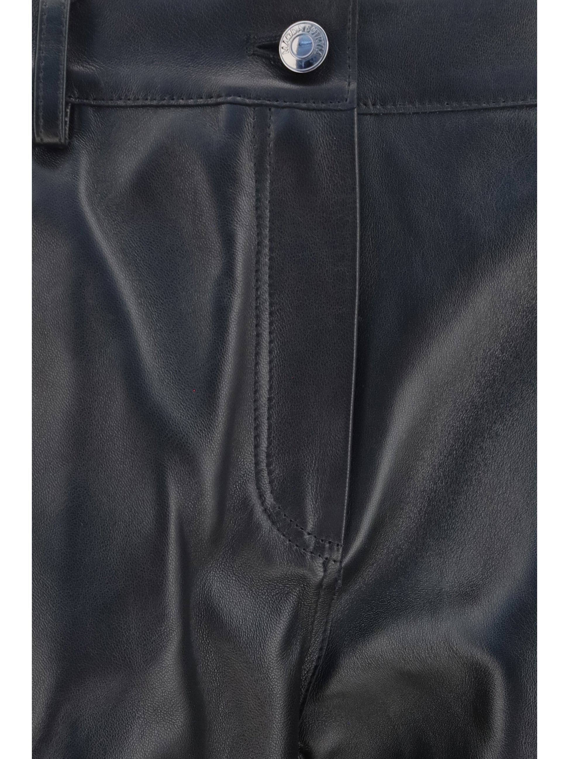 Magda Butrym Women Straight-Leg Leather Pants MAGDA BUTRYM
