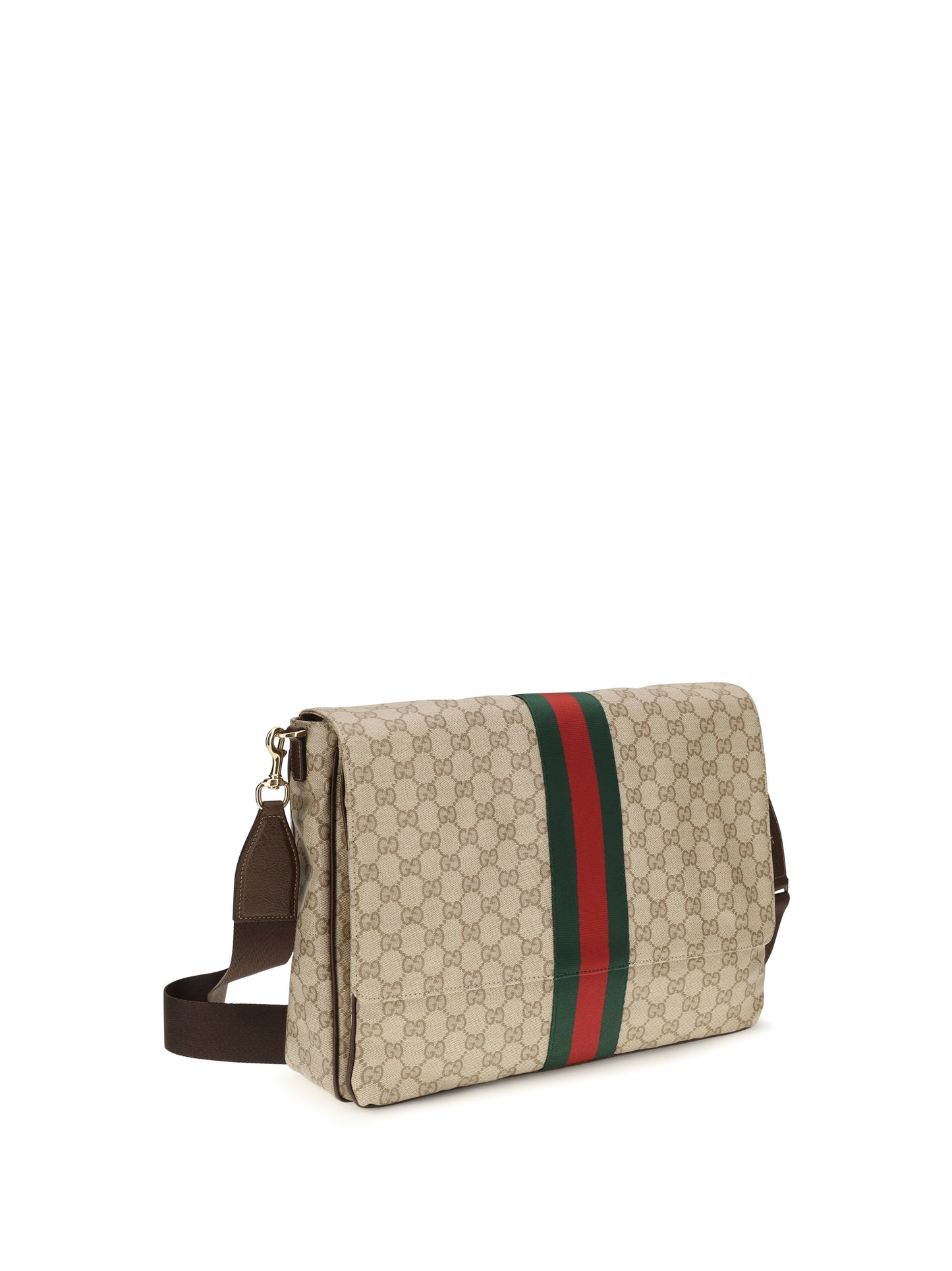 Gucci Men Medium Web Stripe Shoulder Bag GUCCI
