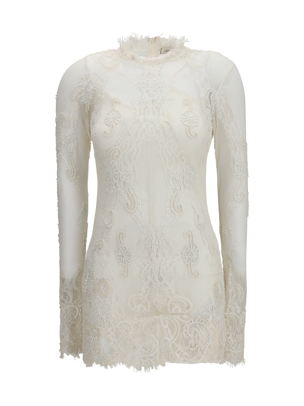 Blumarine Women Embroidered Lace Mini Dress BLUMARINE