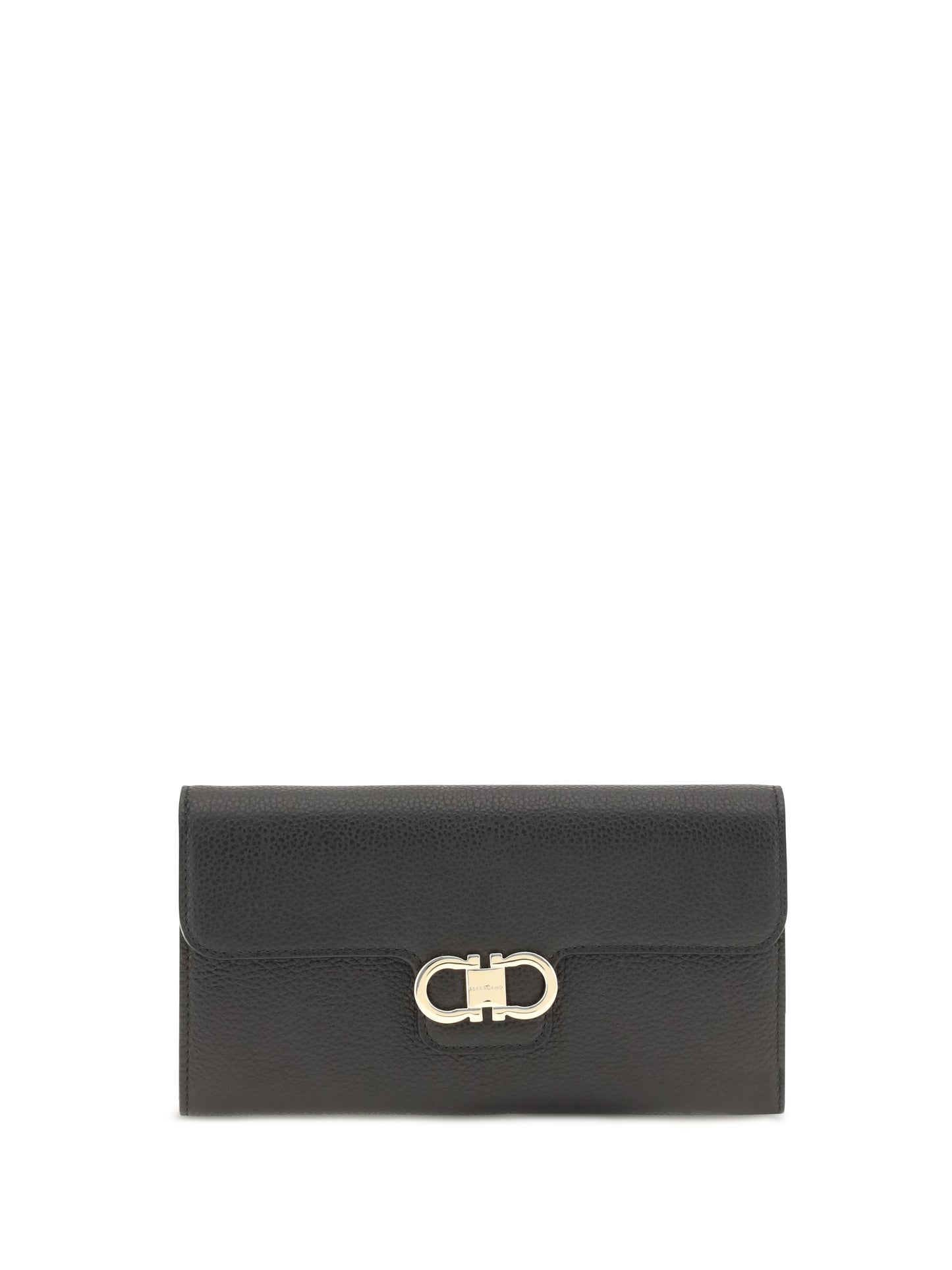 Ferragamo Women Gancini Wallet With Shoulder Strap