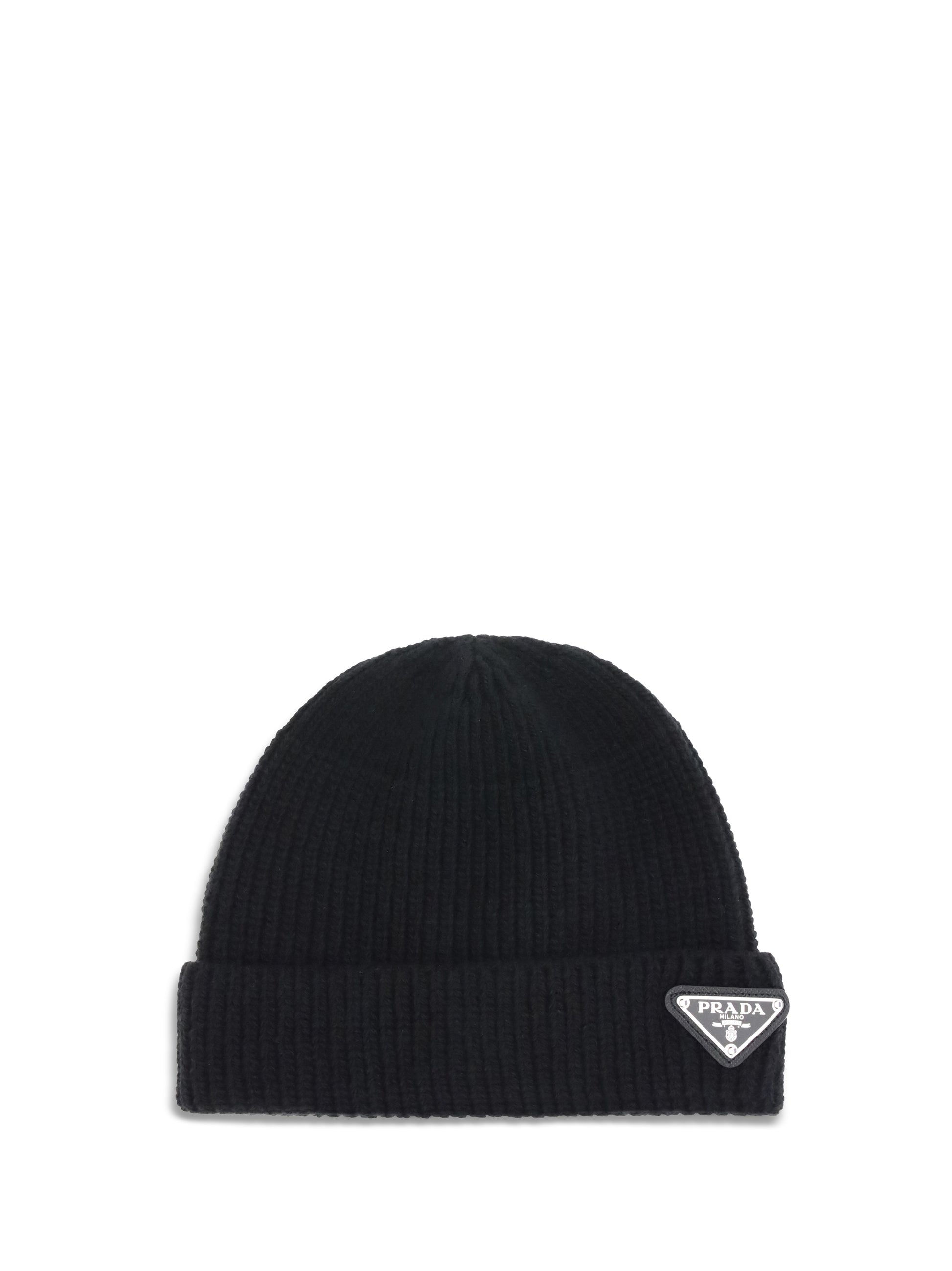 Prada Men Beanie Hat With Logo PRADA