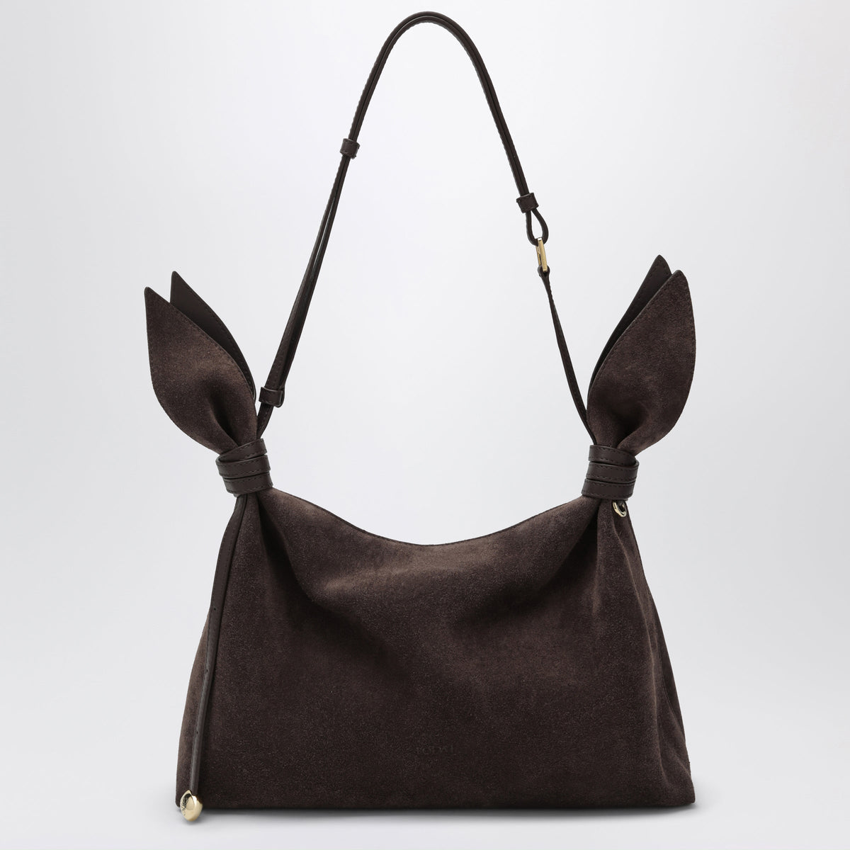 Loewe Medium Scarf Brown Suede Bag Women LOEWE