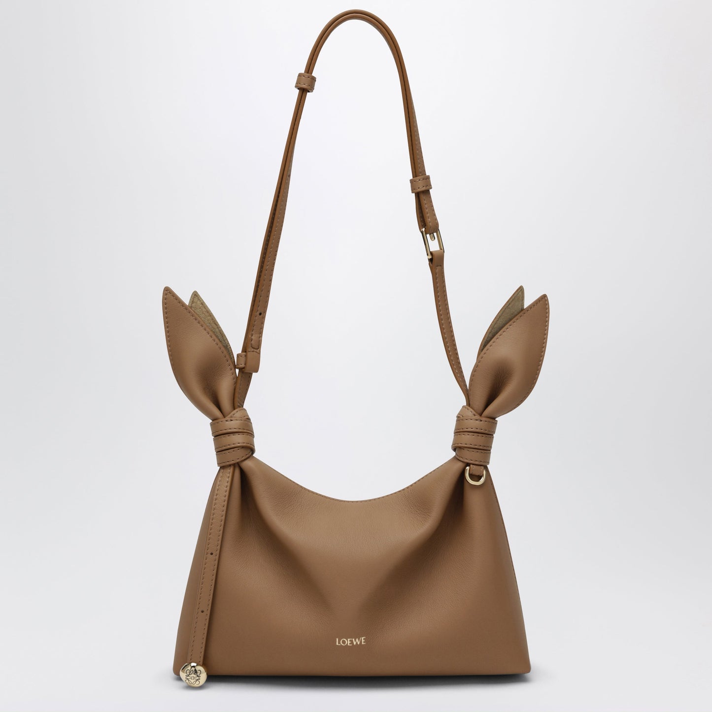 Loewe Scarf Mini Handbag In Smooth Calfskin Mocha Women LOEWE