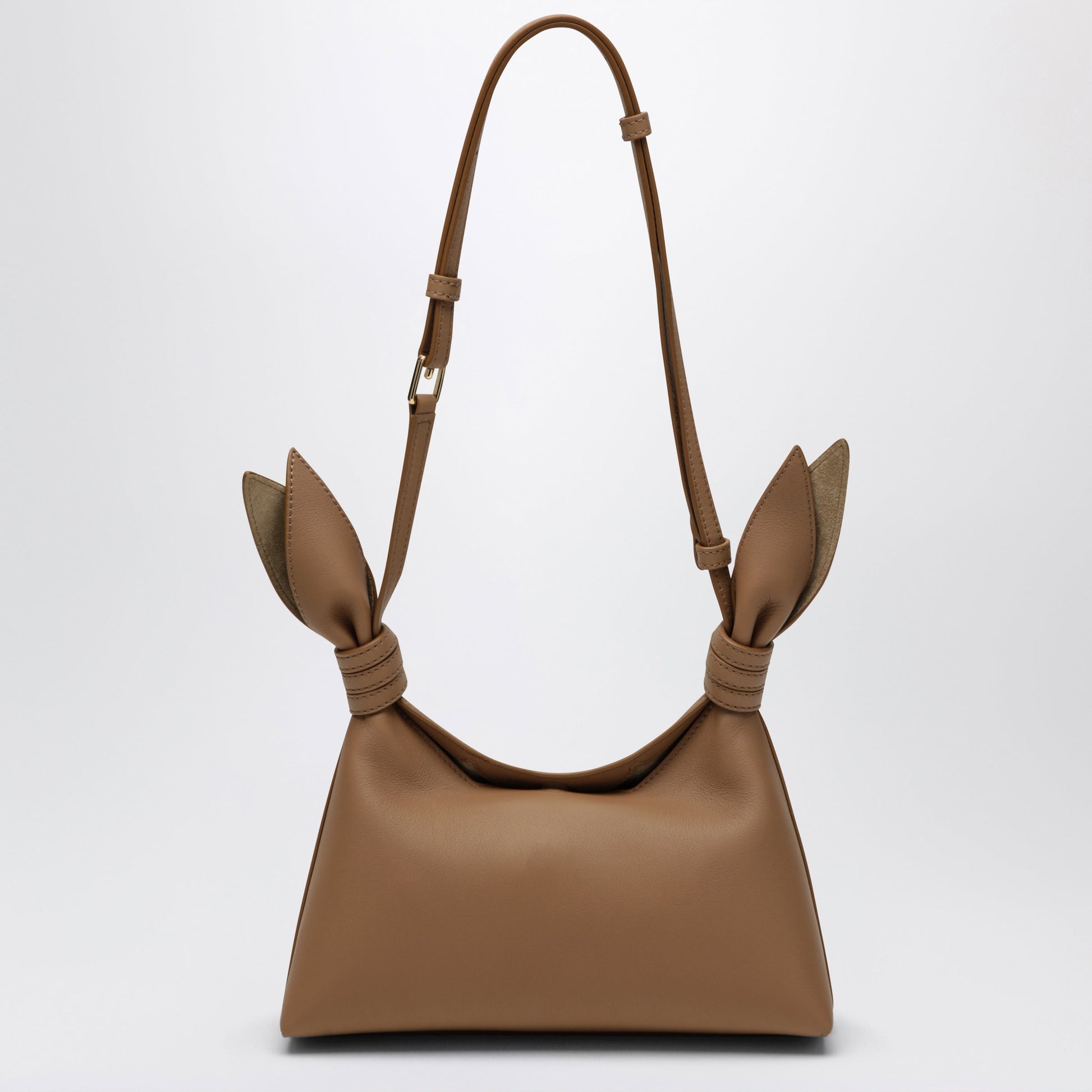 Loewe Scarf Mini Handbag In Smooth Calfskin Mocha Women LOEWE
